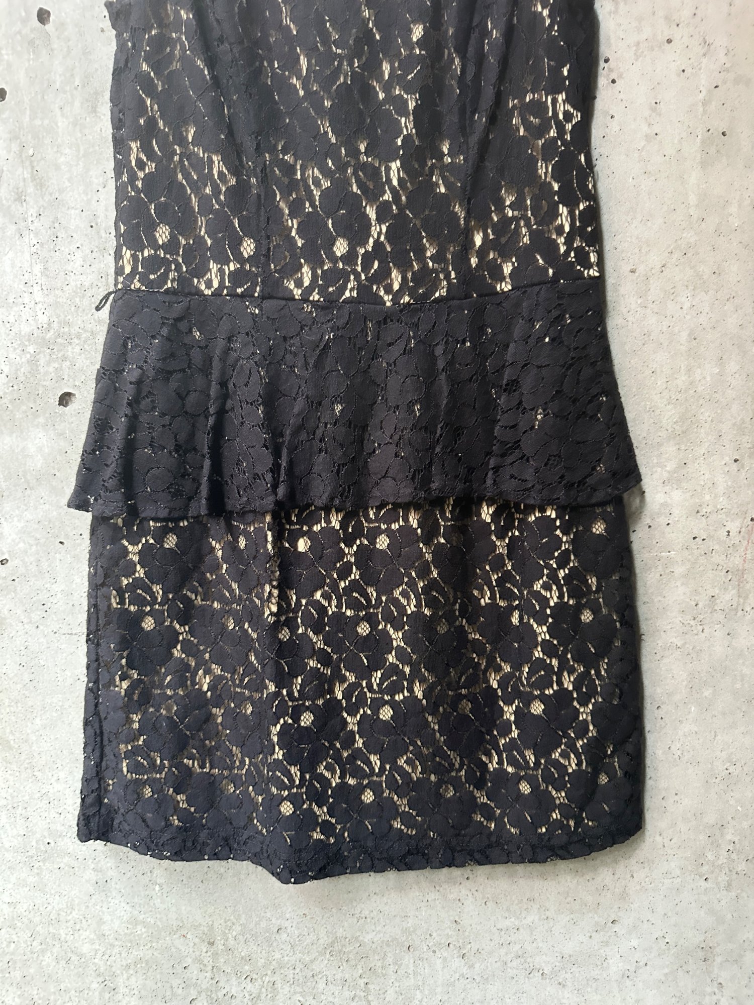 2000s-2010s HeartSOUL Black Lace Peplum Dress, image 4