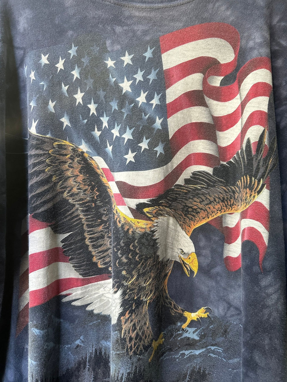 Thumbnail: The Mountain USA Flag Eagle Tie Dye T-Shirt