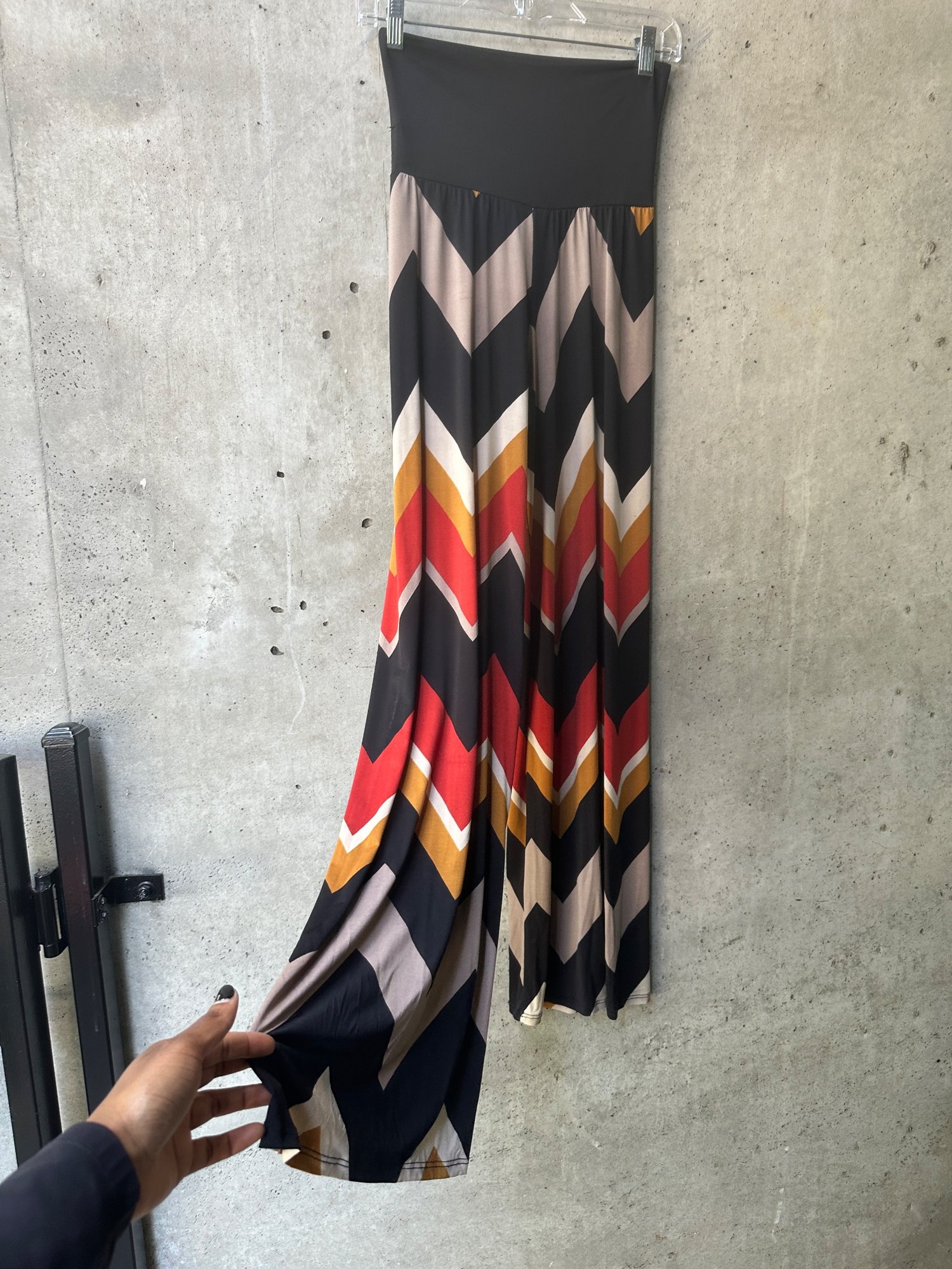 1980s-1990s Monaco Chevron Multicolored Stretch Pants, image 2