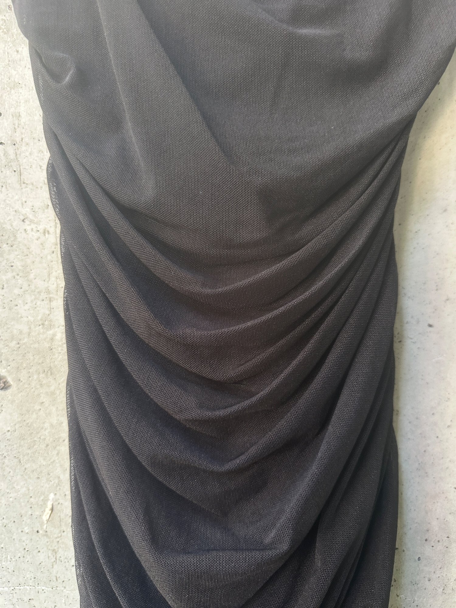 2010s-2020s disclosure Black Ruched Bodycon Dress, image 2