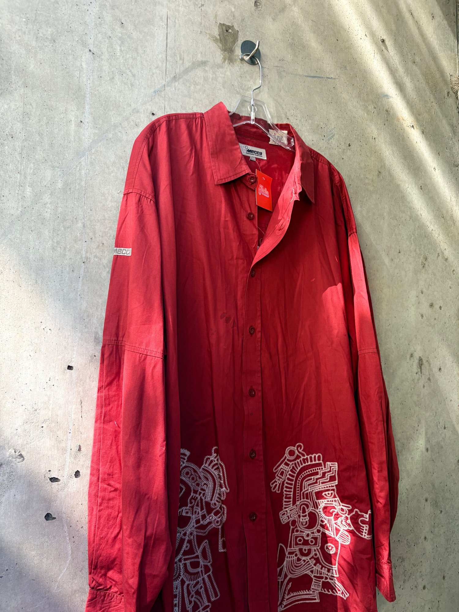 1990s Mecca Embroidered Button UP, image 2