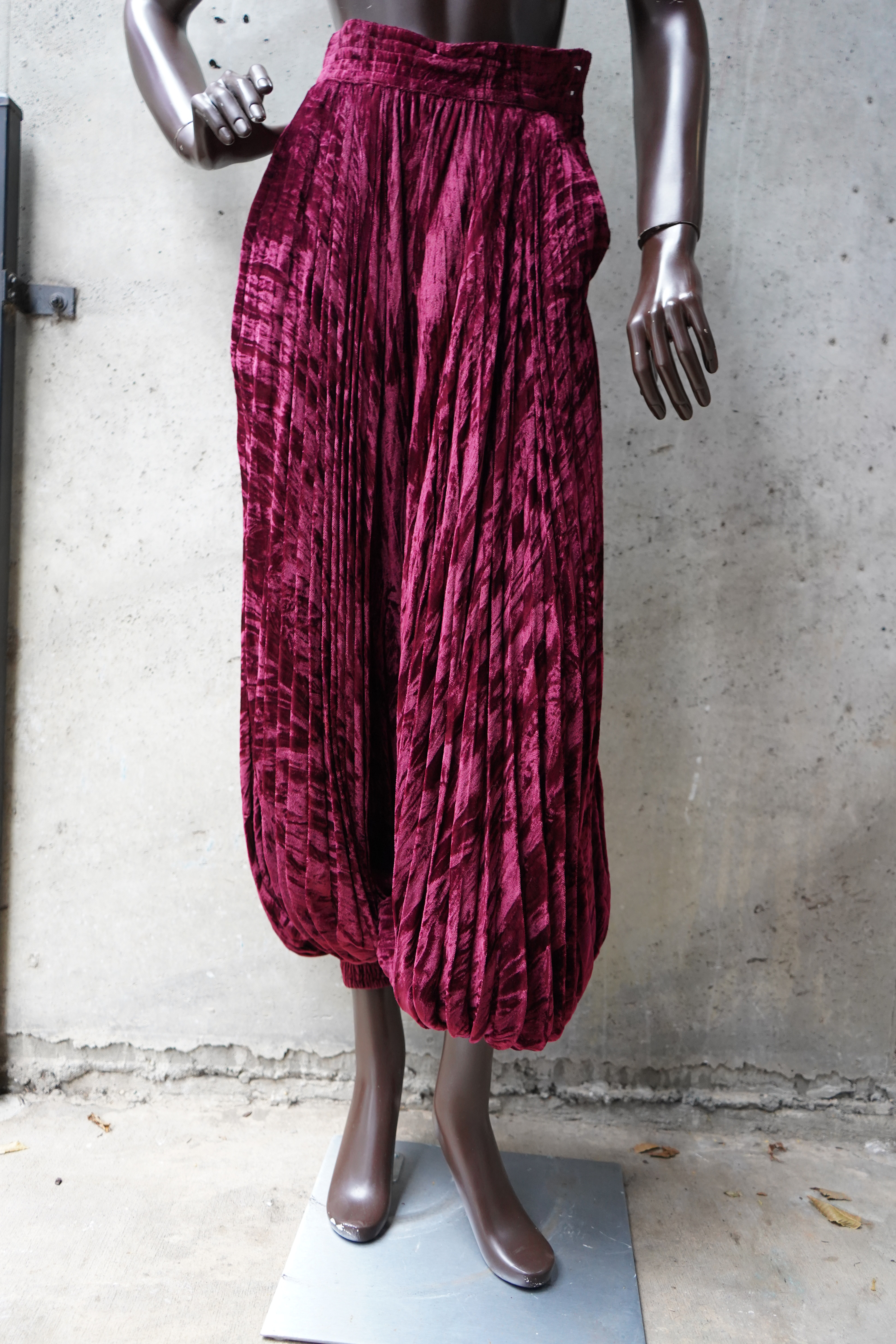 1960’s-1970’s Vintage Saint Laurent Velvet Harem Pants — image 6