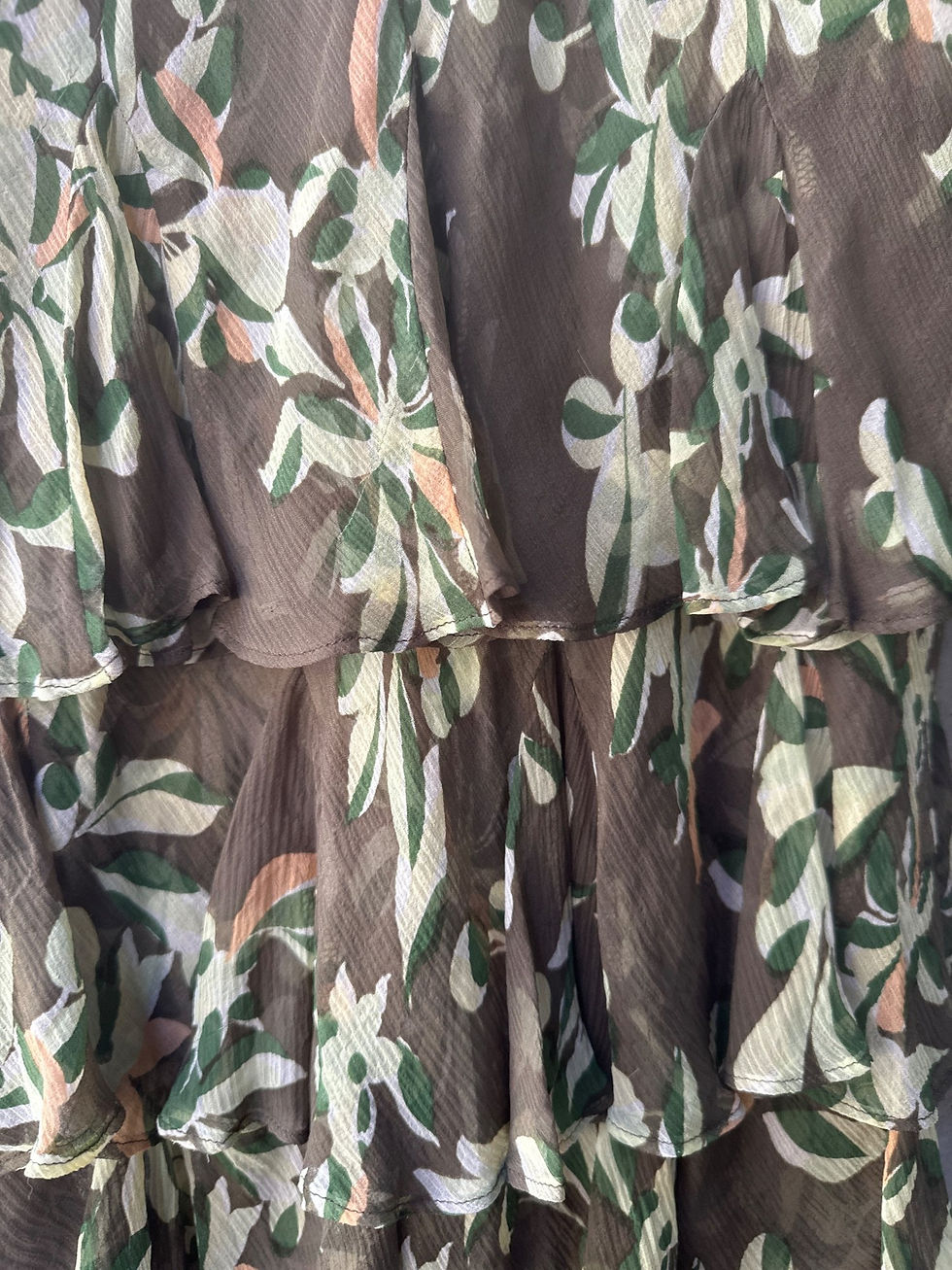 Thumbnail: 2000s Alfani Floral Ruffled Tiered Skirt