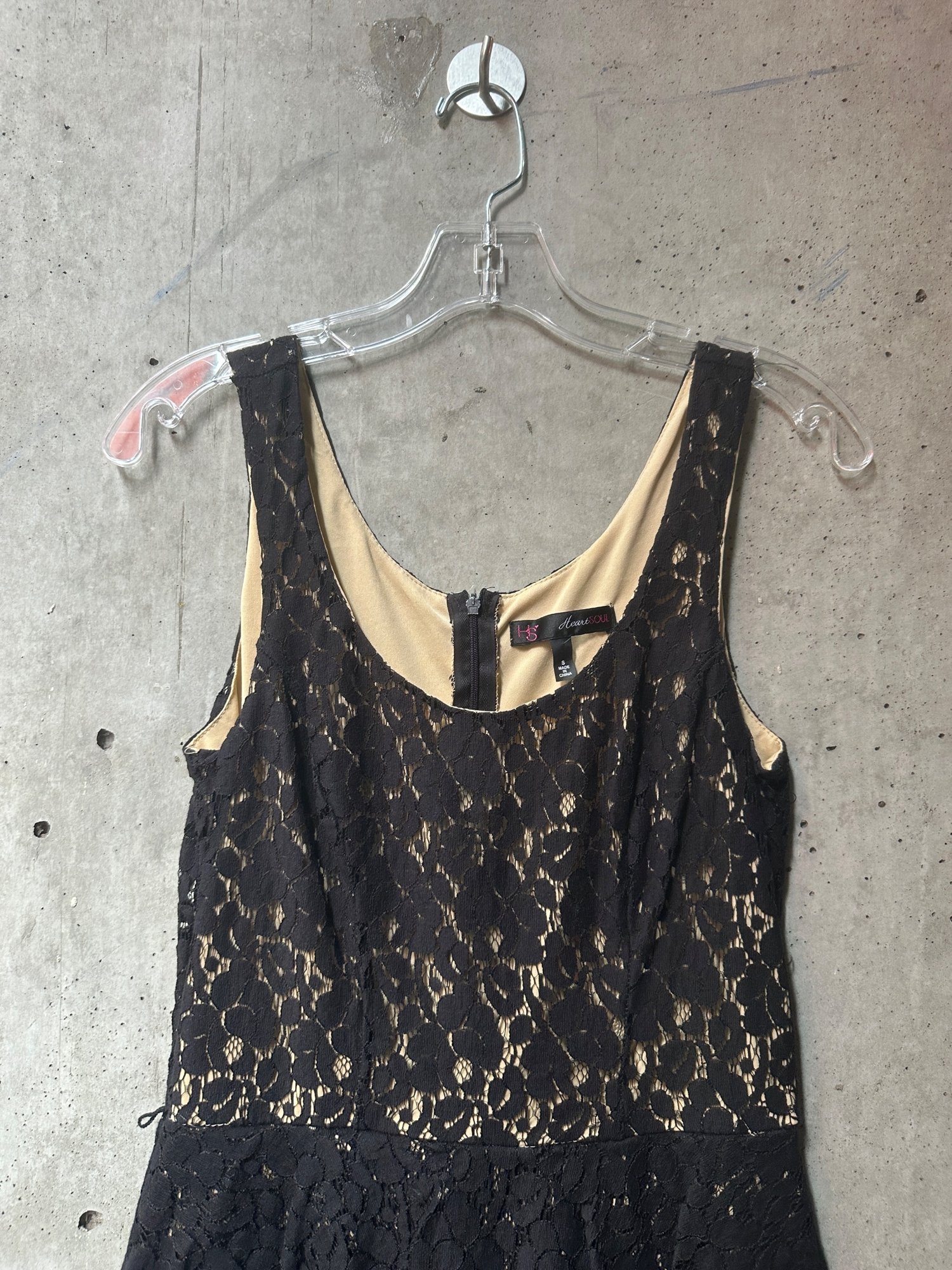 2000s-2010s HeartSOUL Black Lace Peplum Dress, image 3