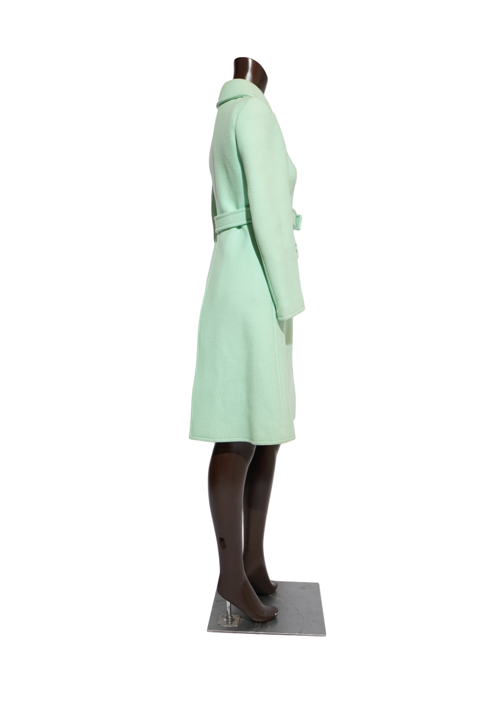 Courrèges Hyperbole Paris Mint Green Wool Belted Coat — image 5