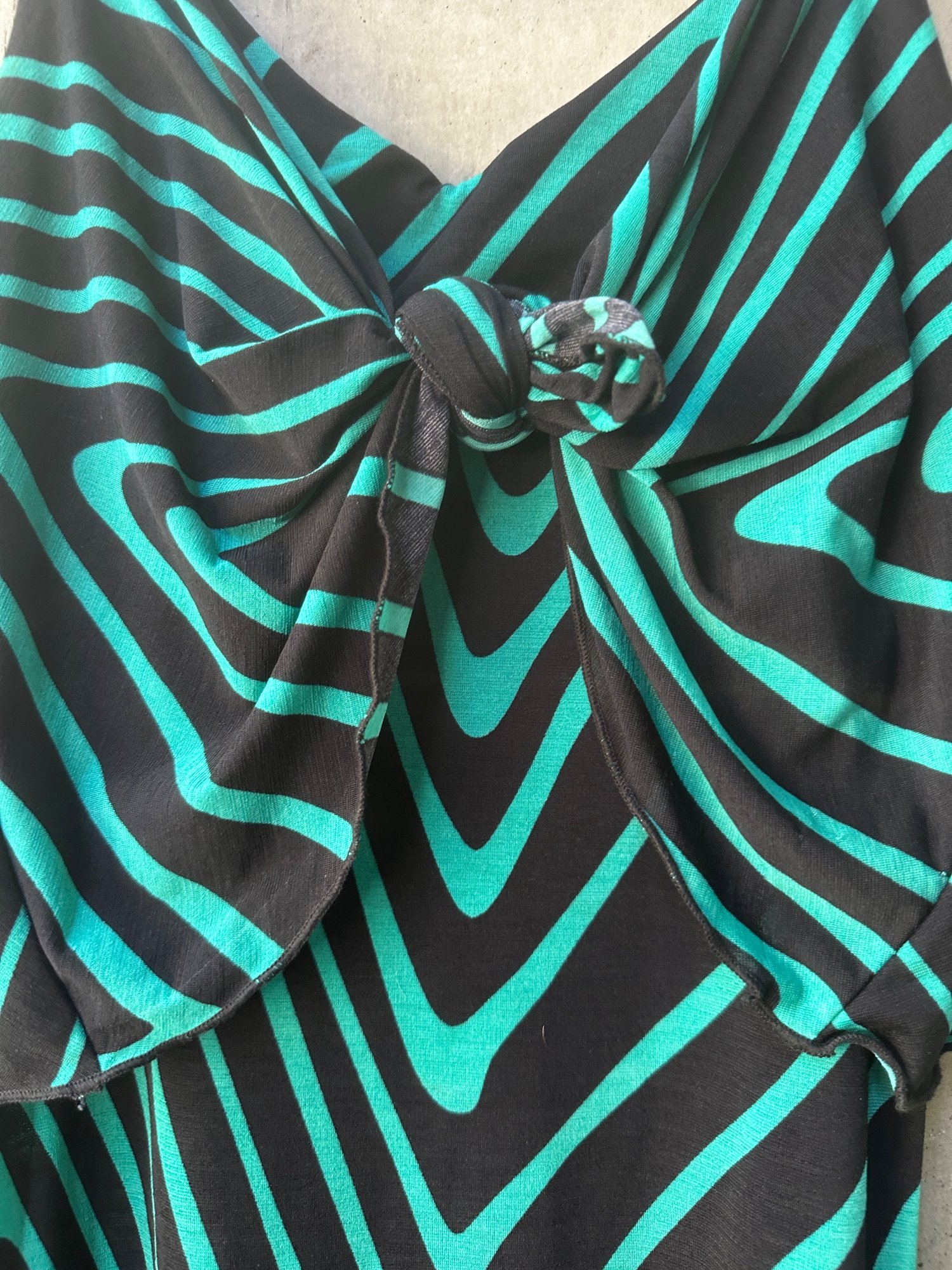 2000s Charlotte Russe Chevron Print Maxi Dress, image 3