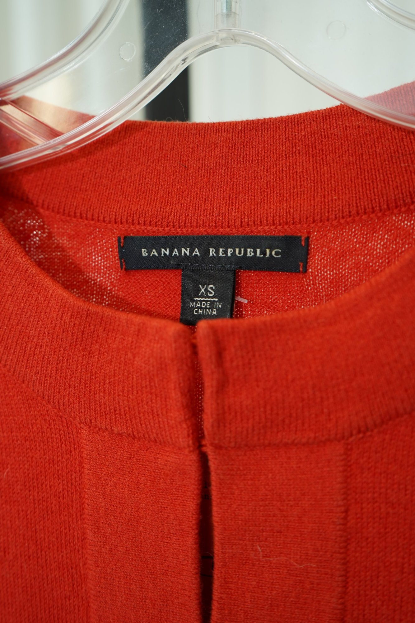 2000s-2010s Banana Republic Red Knit Cardigan Sweater, image 4