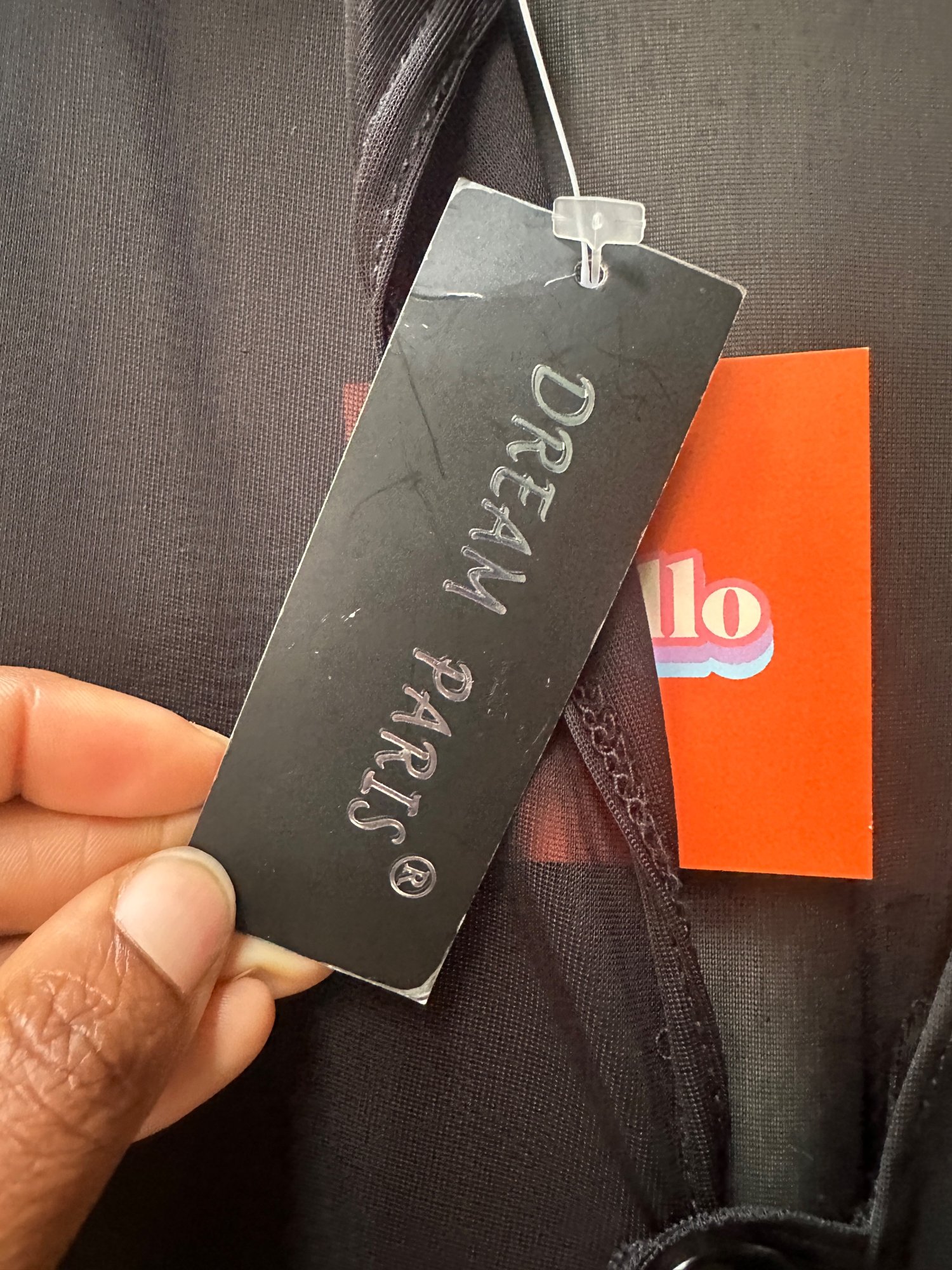 2000s-2010s DREAM PARIS Sheer Black Long Duster Cardigan, image 3
