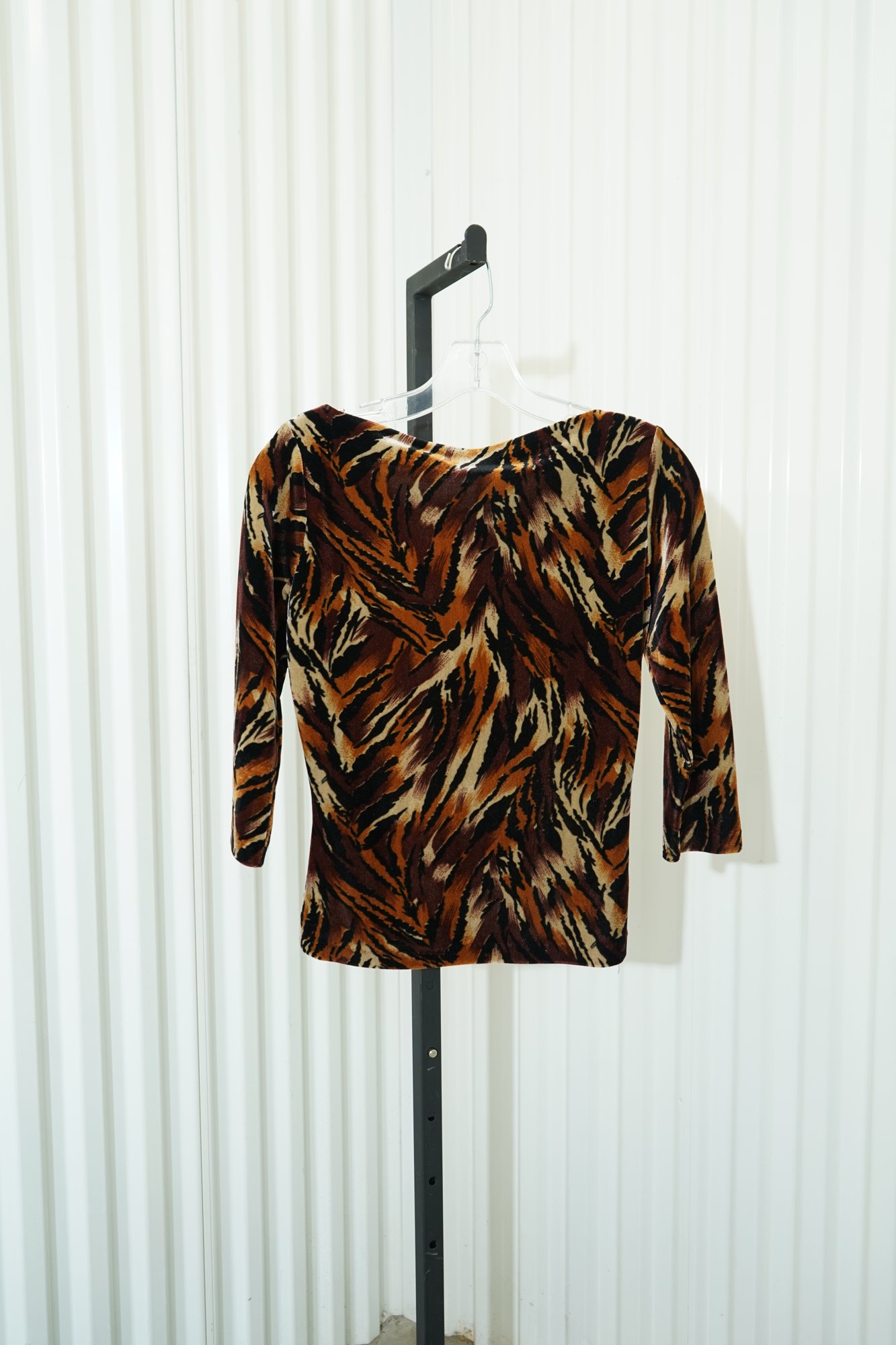 Betsey Johnson New York 2000s Betsey Johnson Brown Mulit Velvet Animal Print 3/…, image 6