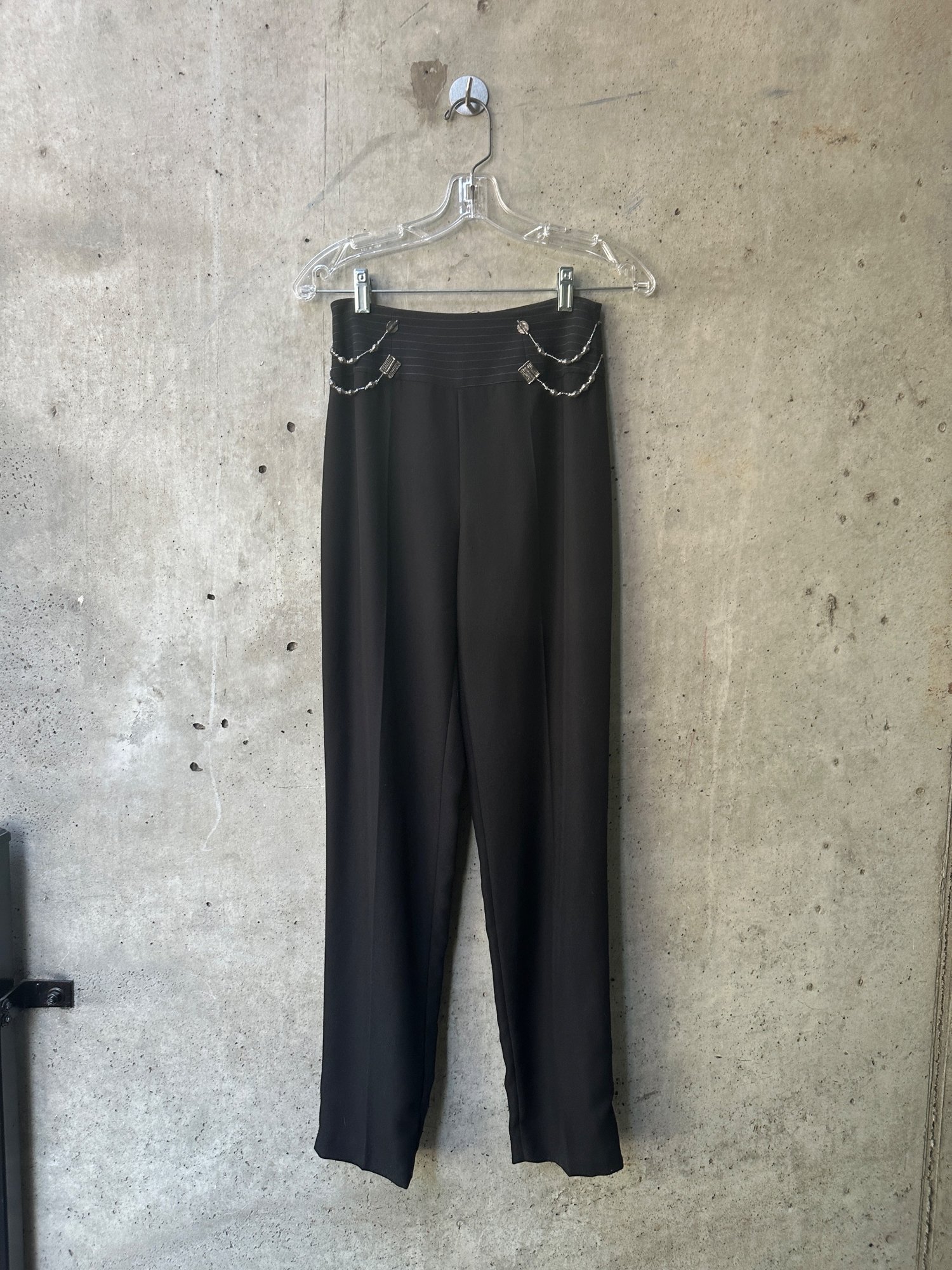 1980s-1990s BATISTE Pinstripe Blazer and Trouser Suit Set, image 7