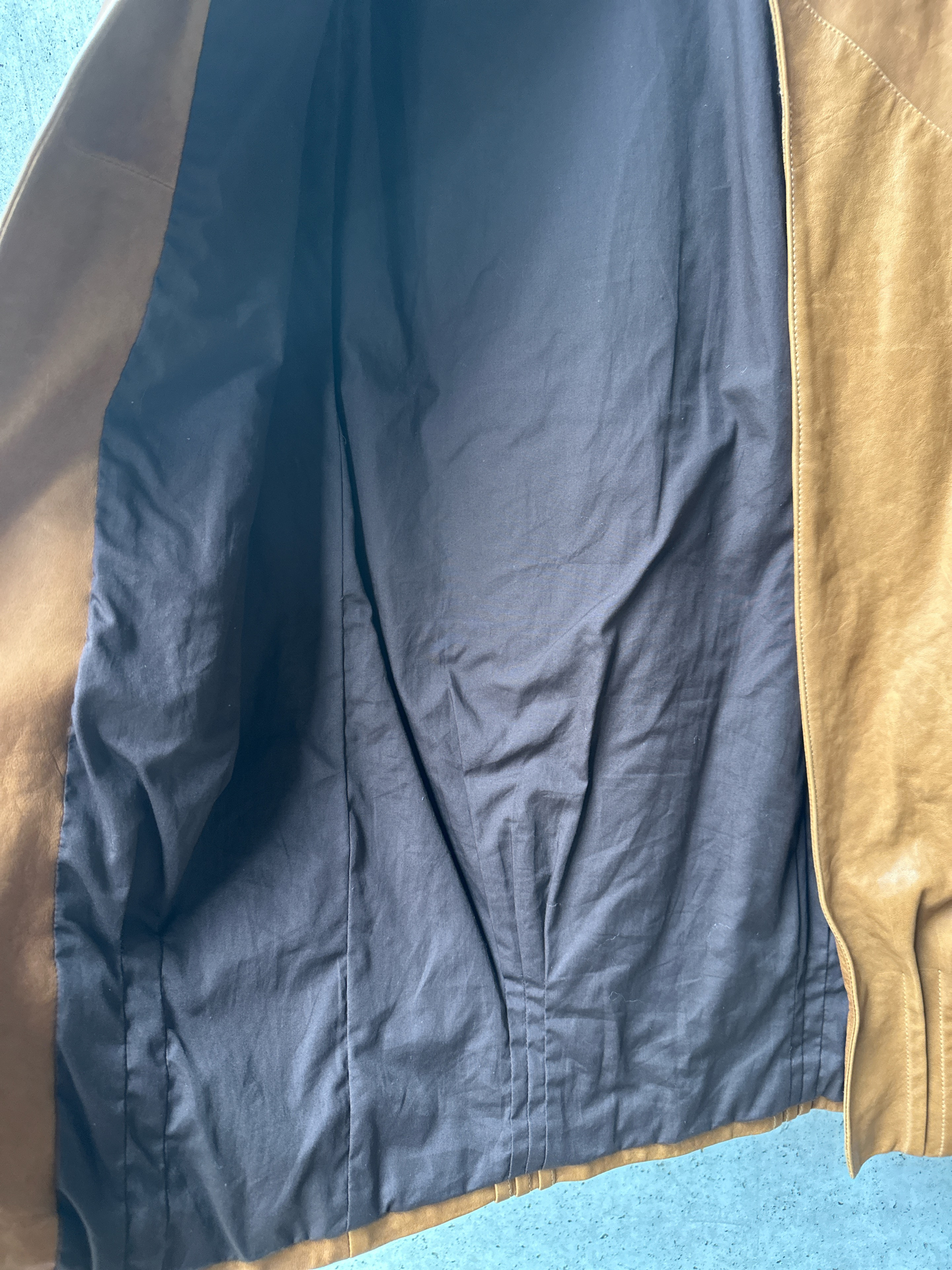 Jenni Kayne Tan Leather Coat with Cinched Hem — image 6