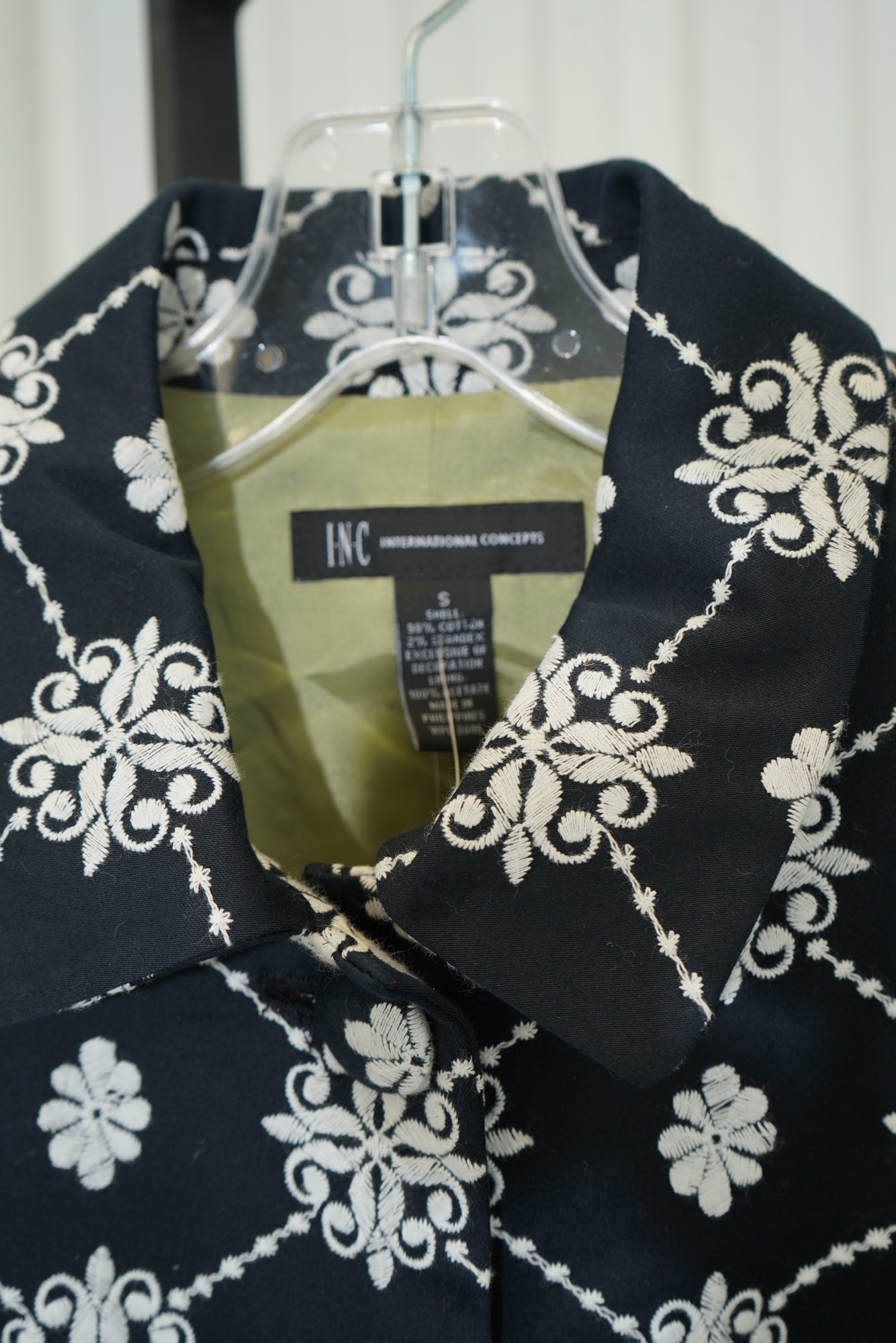 2000s-2010s International Concepts INC International Concepts navy and white fl…, image 4