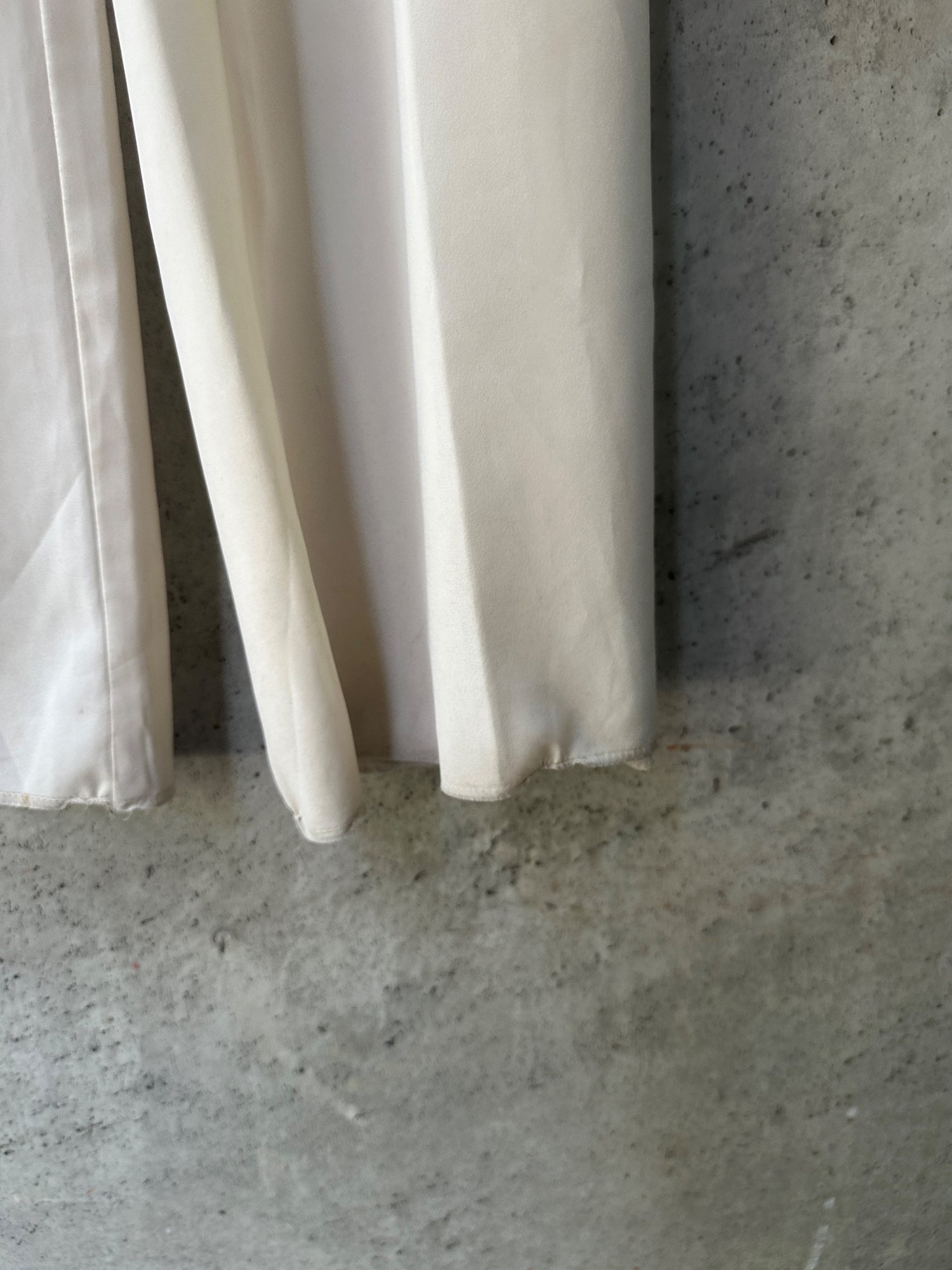 1990s Gianfranco Ferre Jeans Wide Leg Cream Trousers, image 3