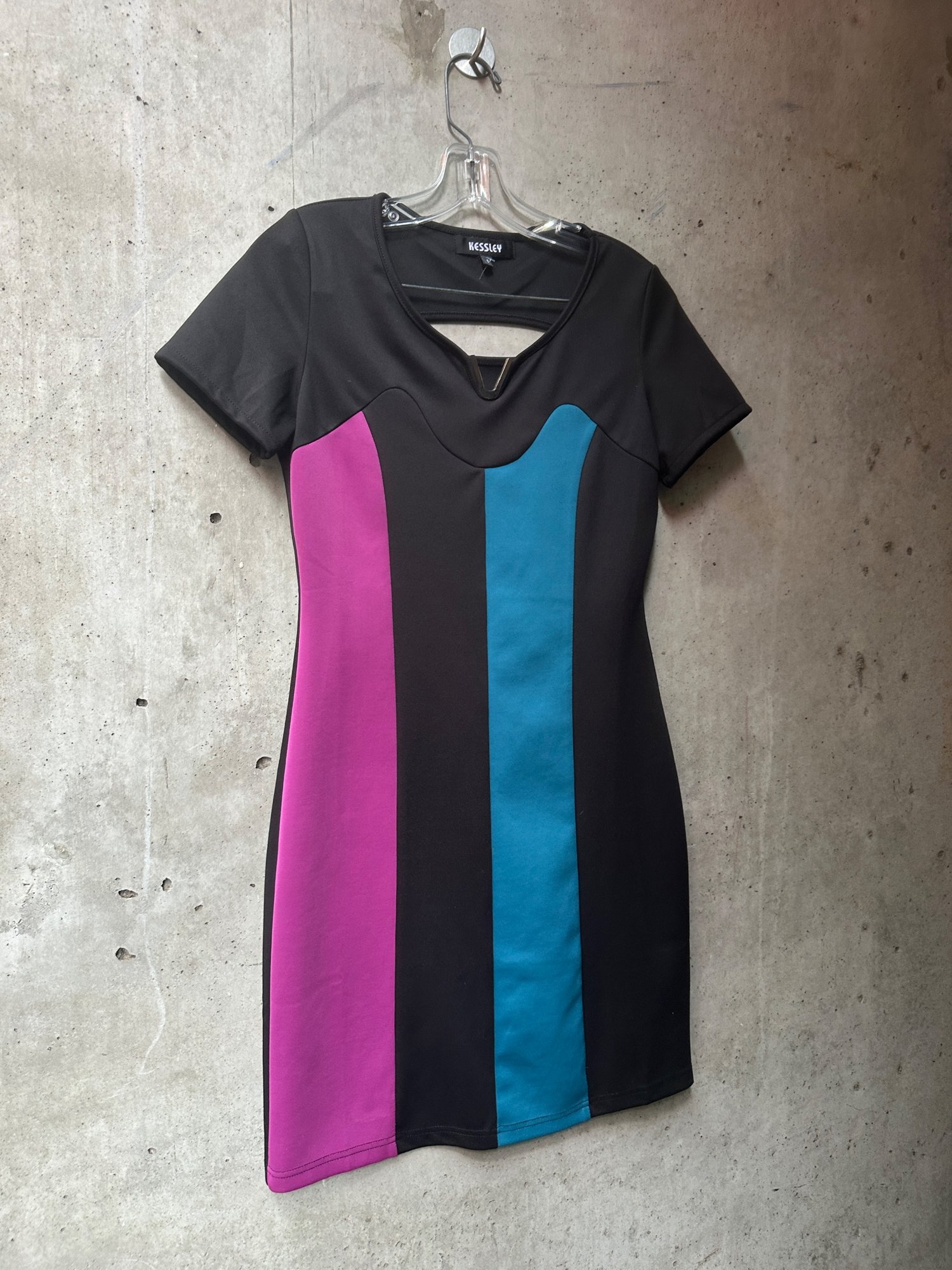 2010s Kessley Colorblock Bodycon Mini Dress, image 3