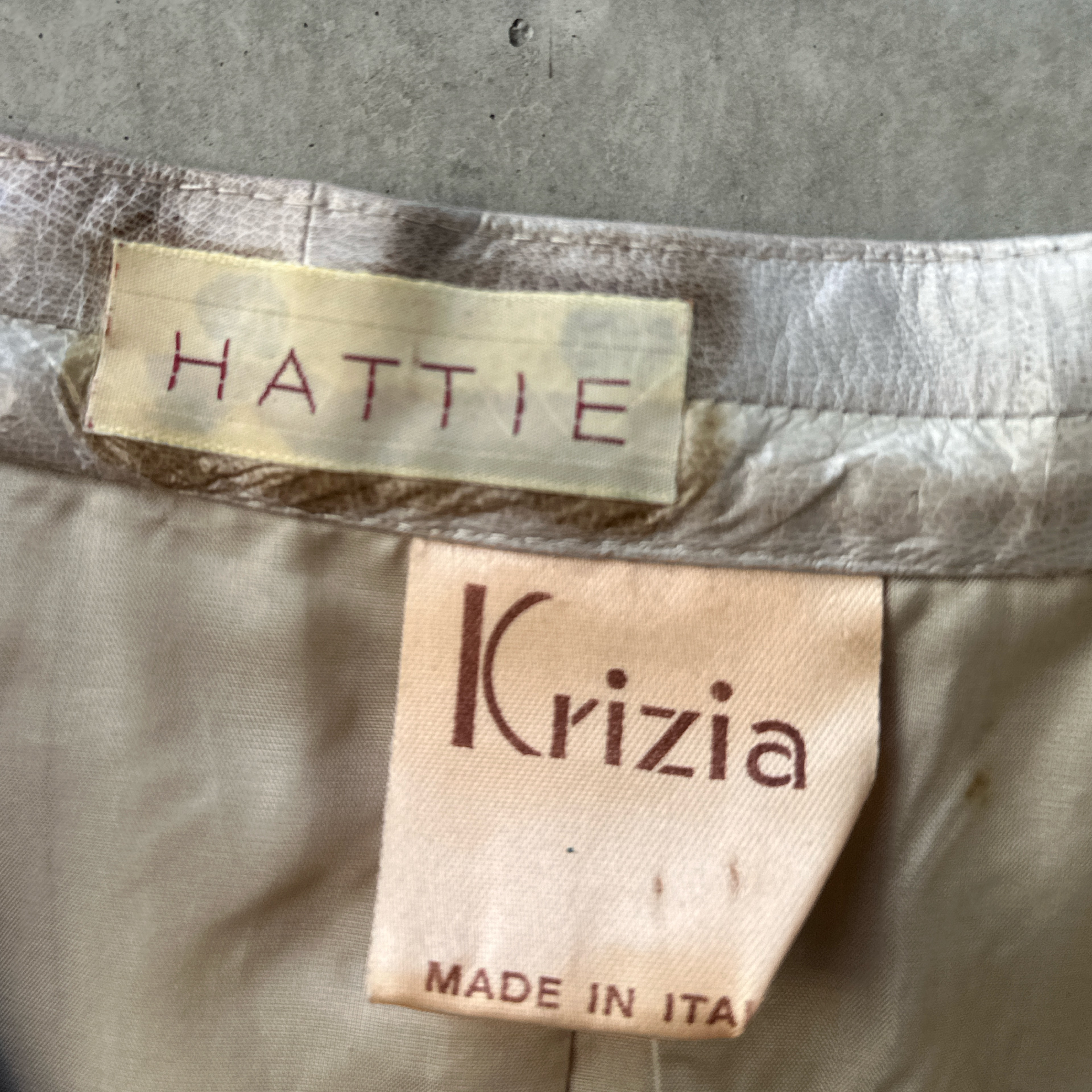 1980’s Krizia/HATTIE EEL SKIN leather Pencil Skirt  — image 8