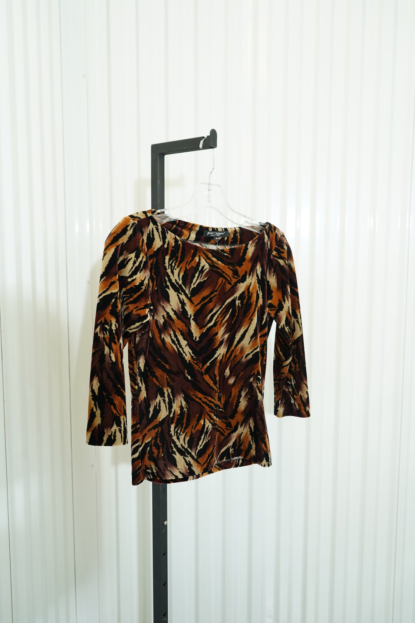 Betsey Johnson New York 2000s Betsey Johnson Brown Mulit Velvet Animal Print 3/…, image 4