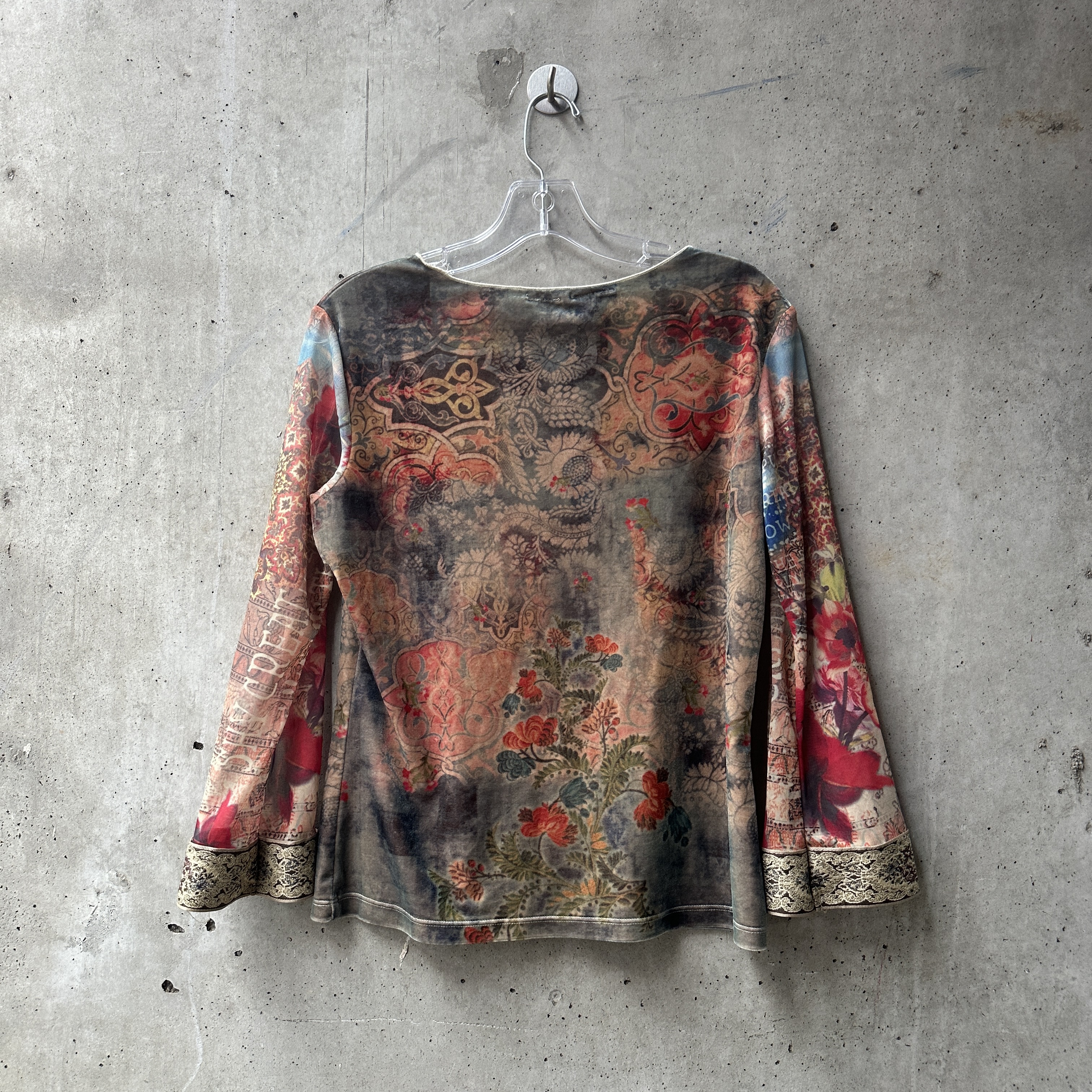 Jane Seymour Signature Boho Mesh Sleeve Top, image 3