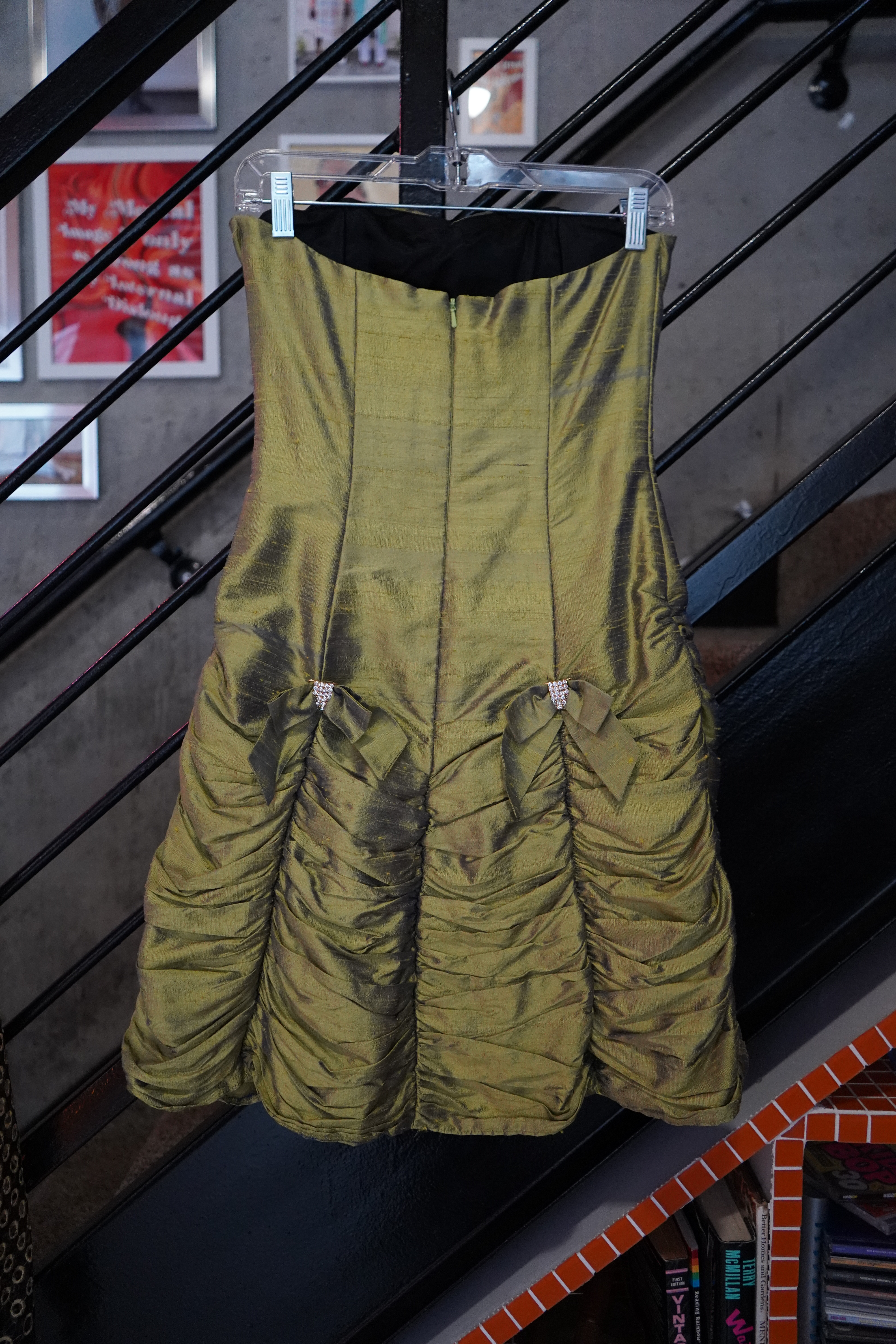 Jessica McClintock Sage Ruched Cocktail Dress, image 9