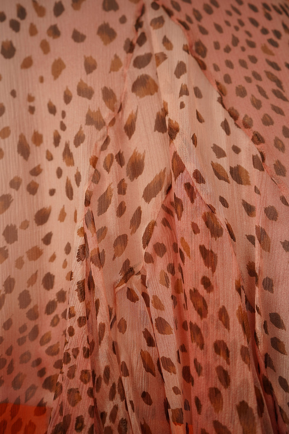 Thumbnail: Dana Buchman Petite Pink Cheetah Silk Skirt