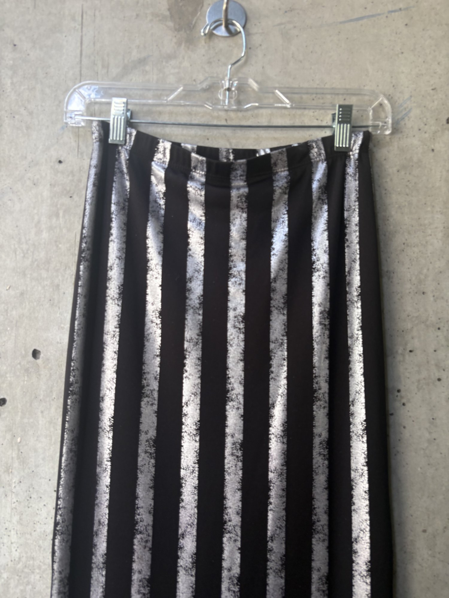 Y2K / early 2000s Rue 21 Metallic Striped Maxi Skirt, image 3