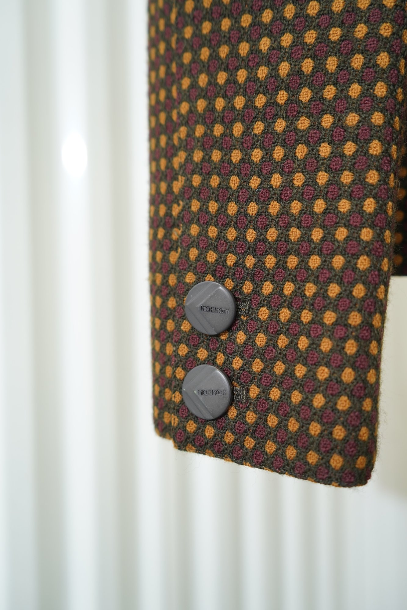 Storage Michii Moon for Sanyo 100% wool brown patterned textured jacket, image 5
