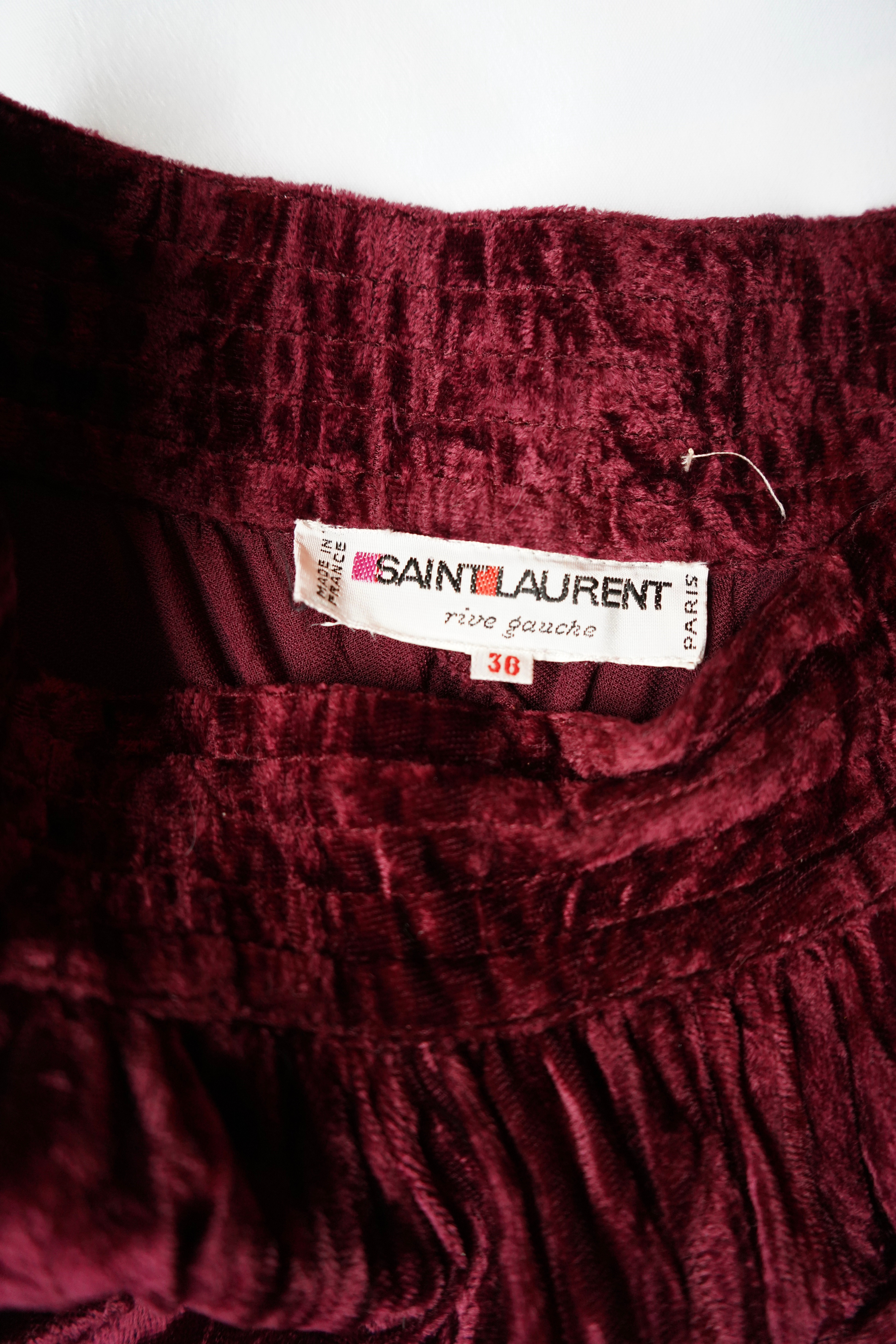 1960’s-1970’s Vintage Saint Laurent Velvet Harem Pants — image 11
