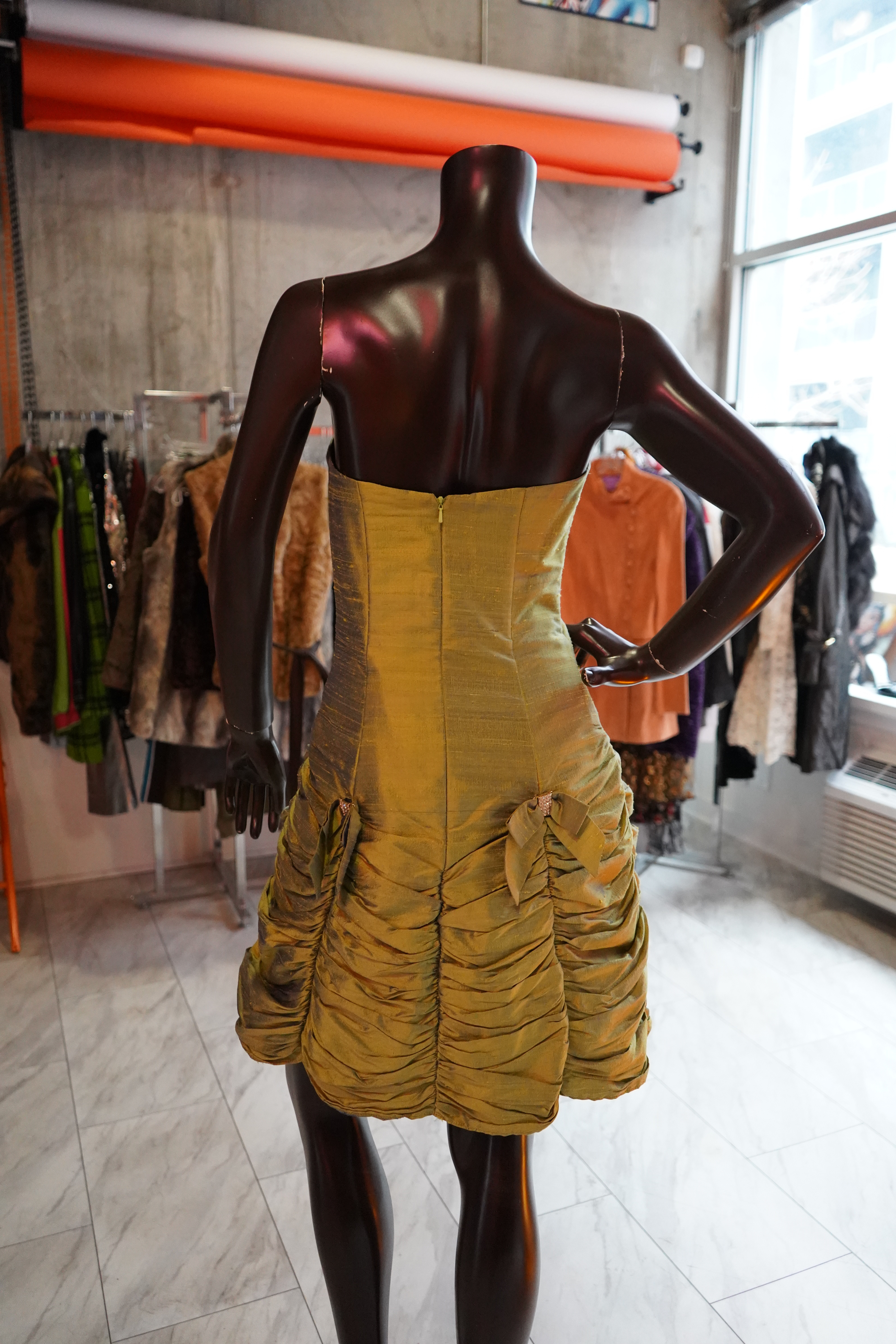 Jessica McClintock Sage Ruched Cocktail Dress, image 5