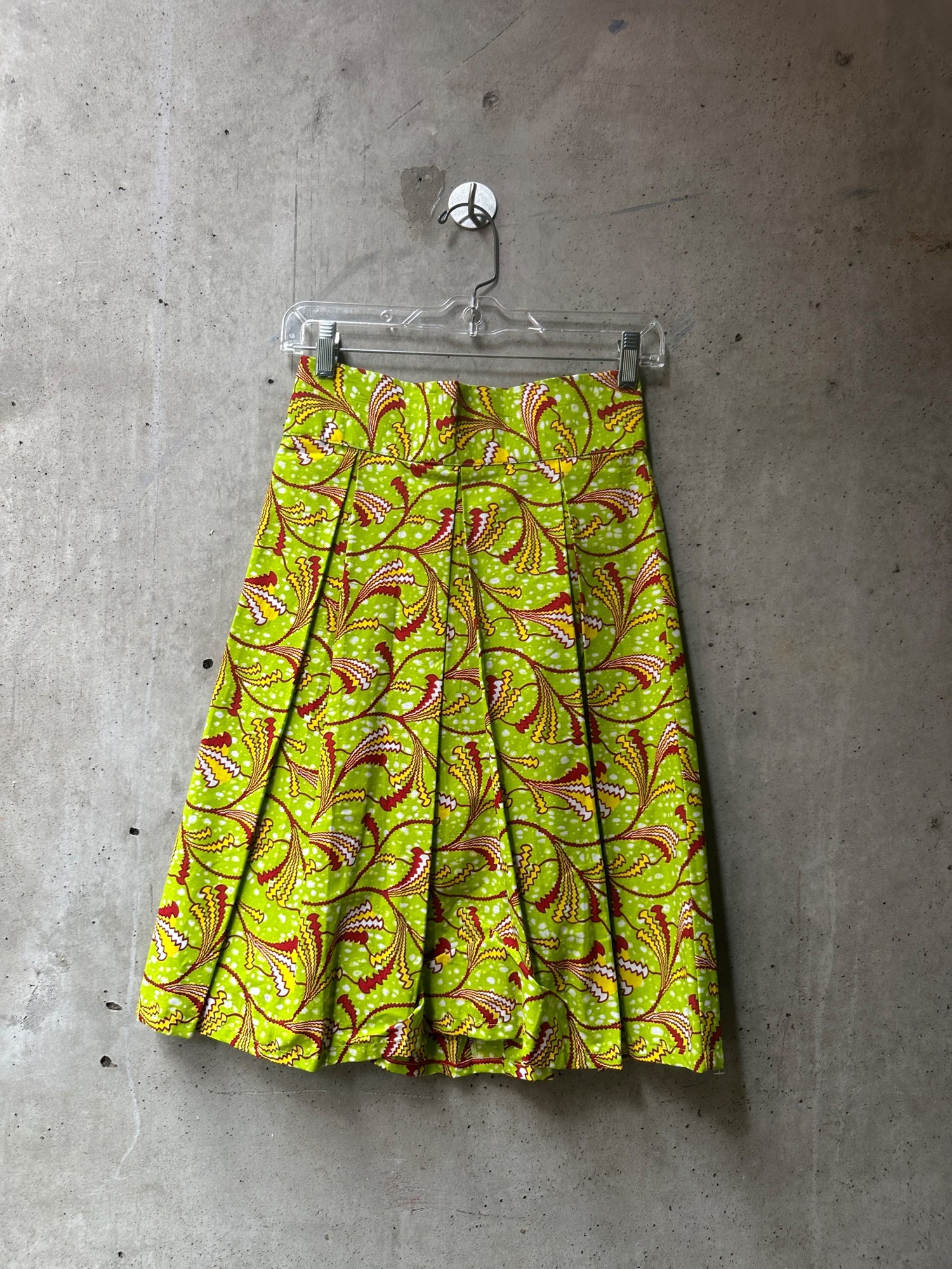Green African Print Off-Shoulder Top, image 2