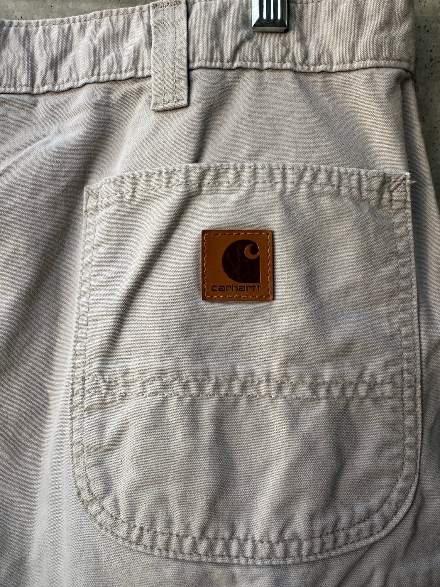 1990s-2000s Carharrt Vintage Khaki Carpenter Shorts, image 3