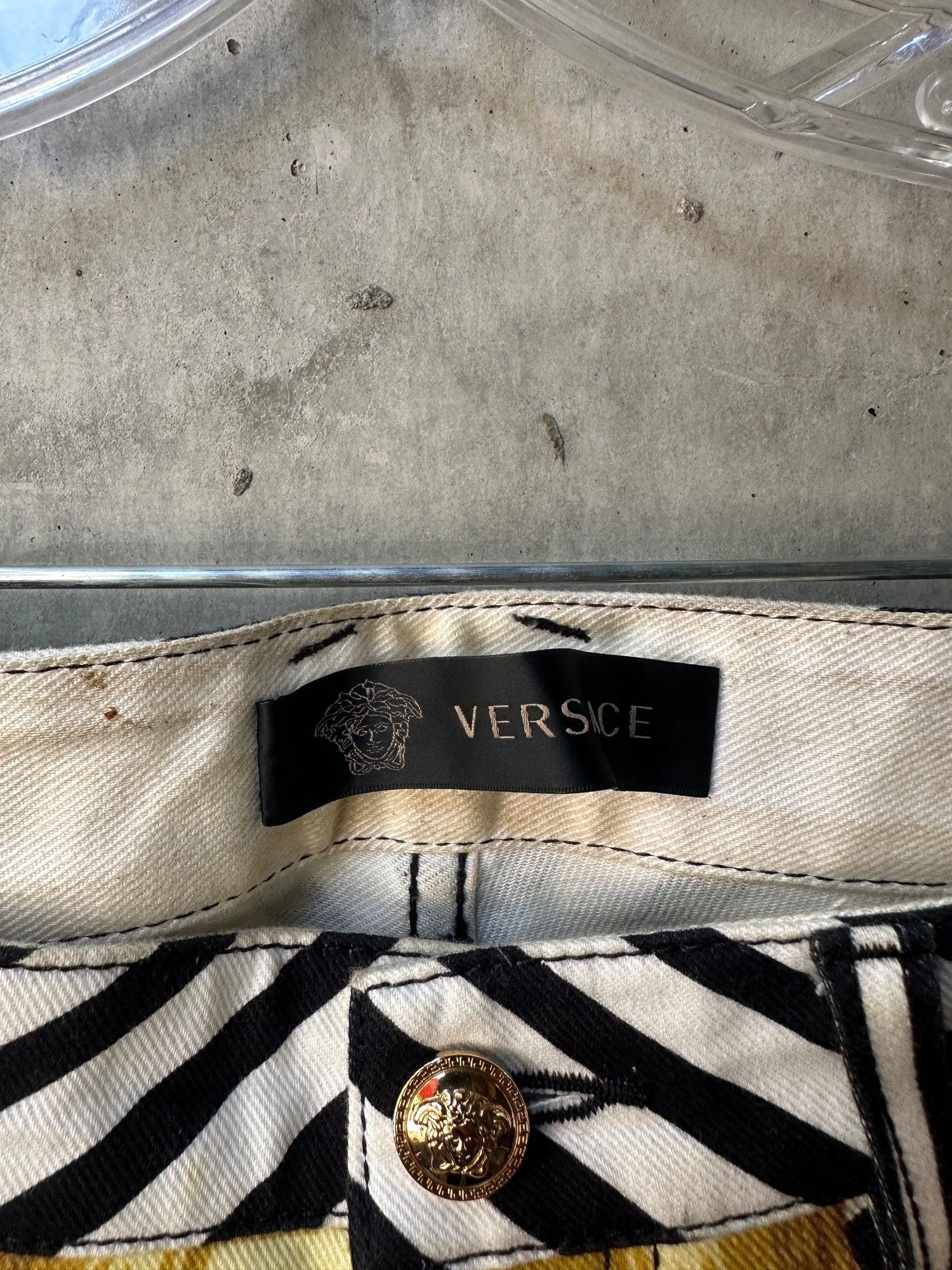 2010s-2020s Striped Versace Pants, image 4