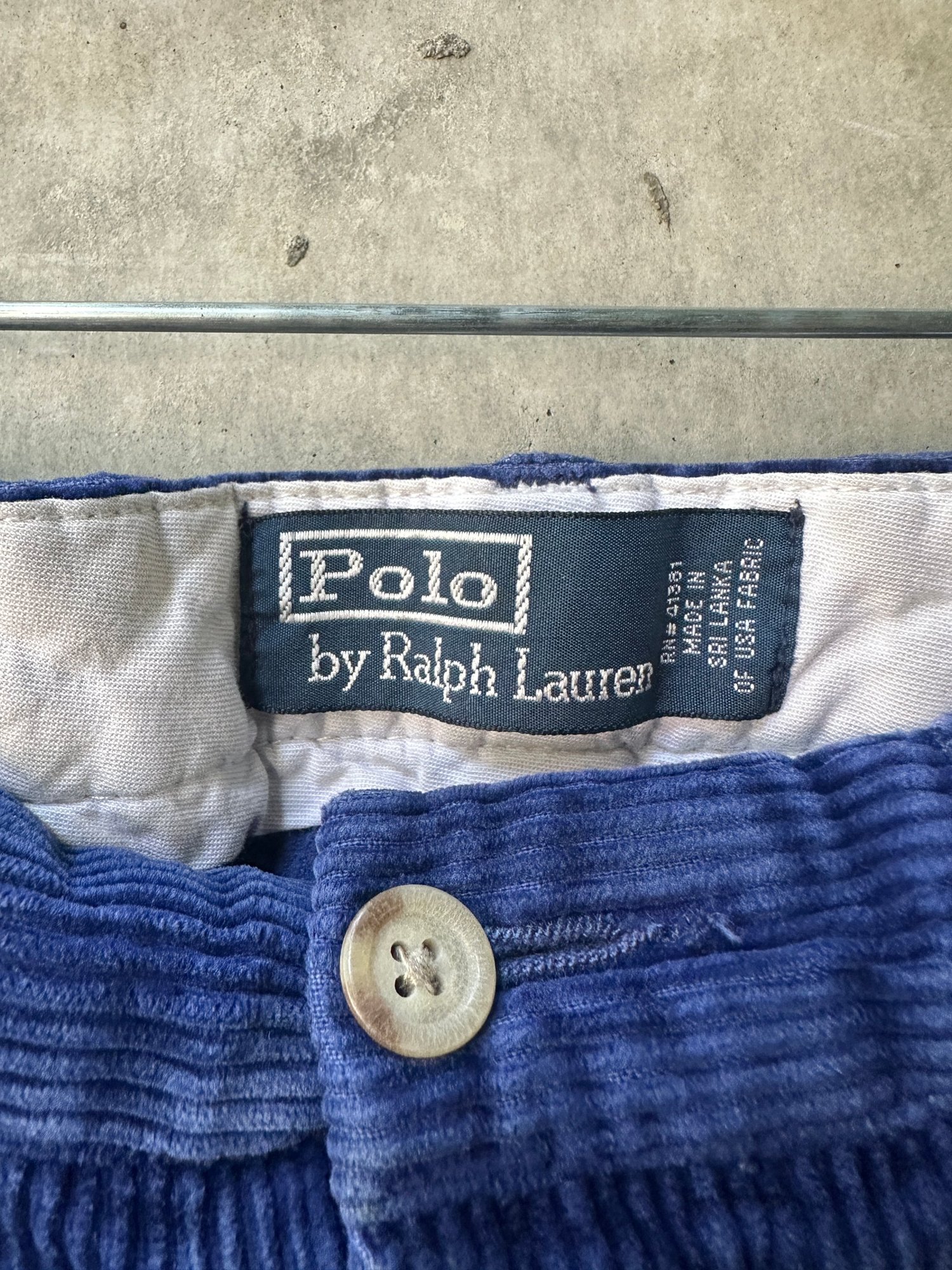 Ralph lauren 1980s-1990s Blue corduroy pants, image 3