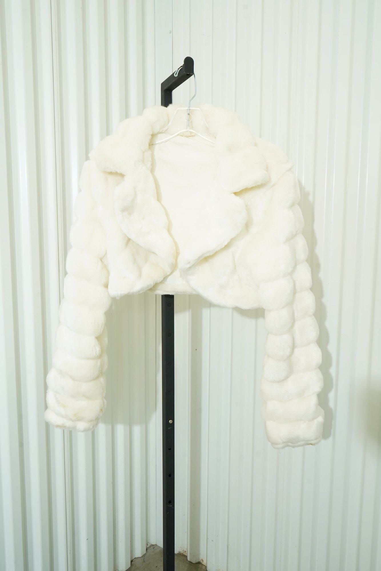 2000s-2010s Faux Fur Cropped Bolero Jacket, image 3