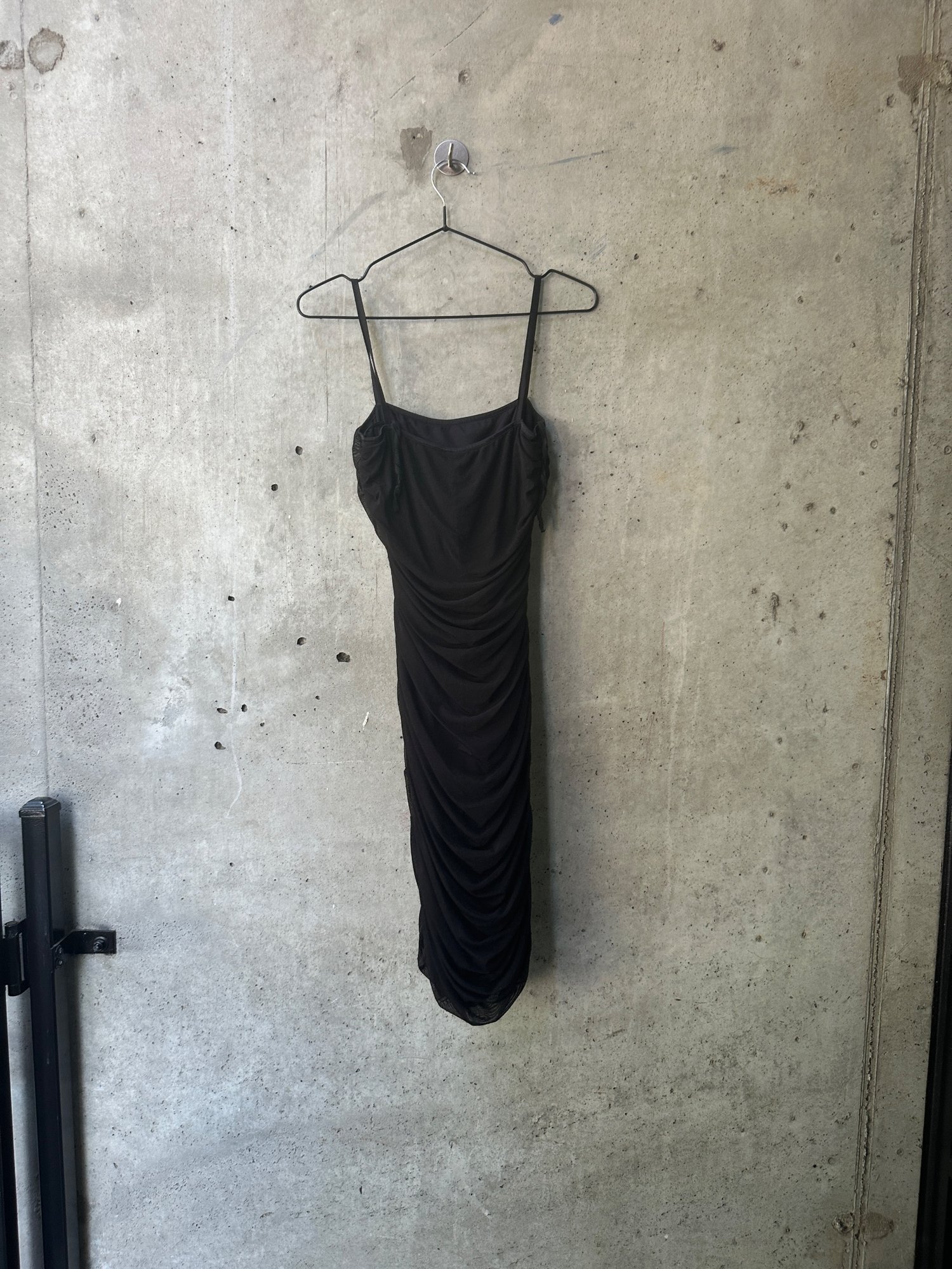 2010s-2020s disclosure Black Ruched Bodycon Dress, image 4