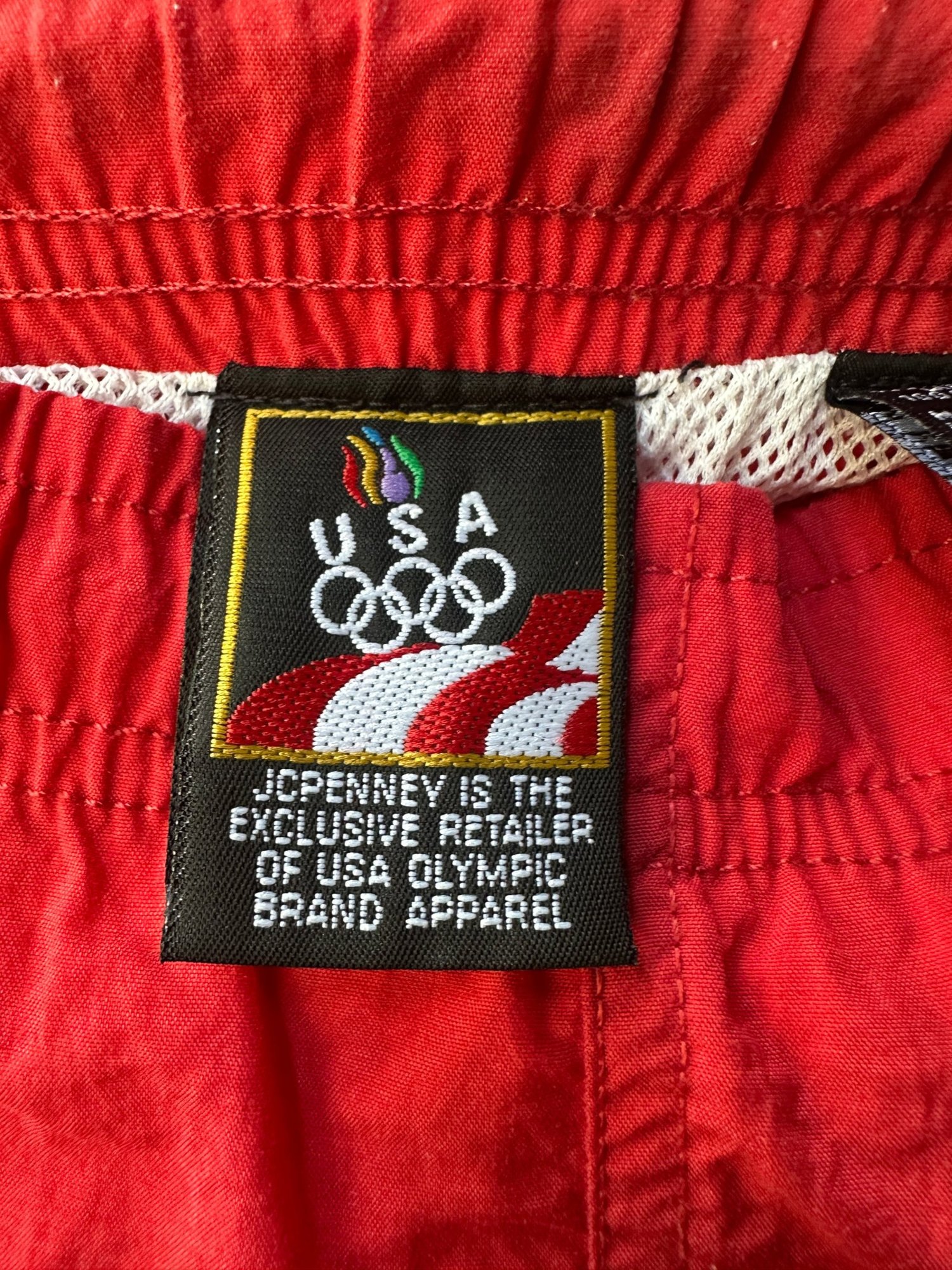 1990s US Olympics Red Short Swim Shorts, image 5