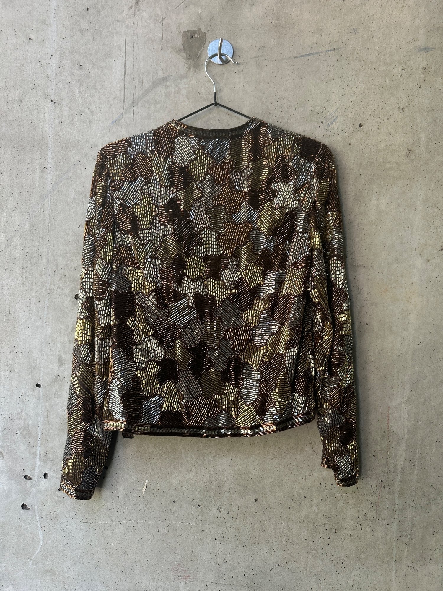 1980s Victoria Royal Ltd. Sequin Beaded Evening Jacket, image 5