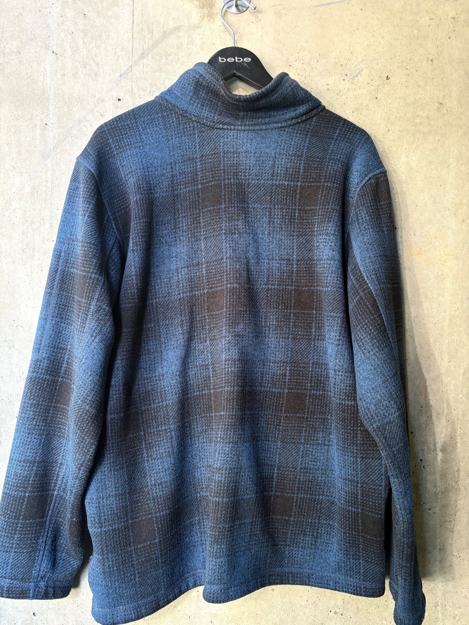 north face 2010s-2020s blue plaid northface 1/4 zip, image 3