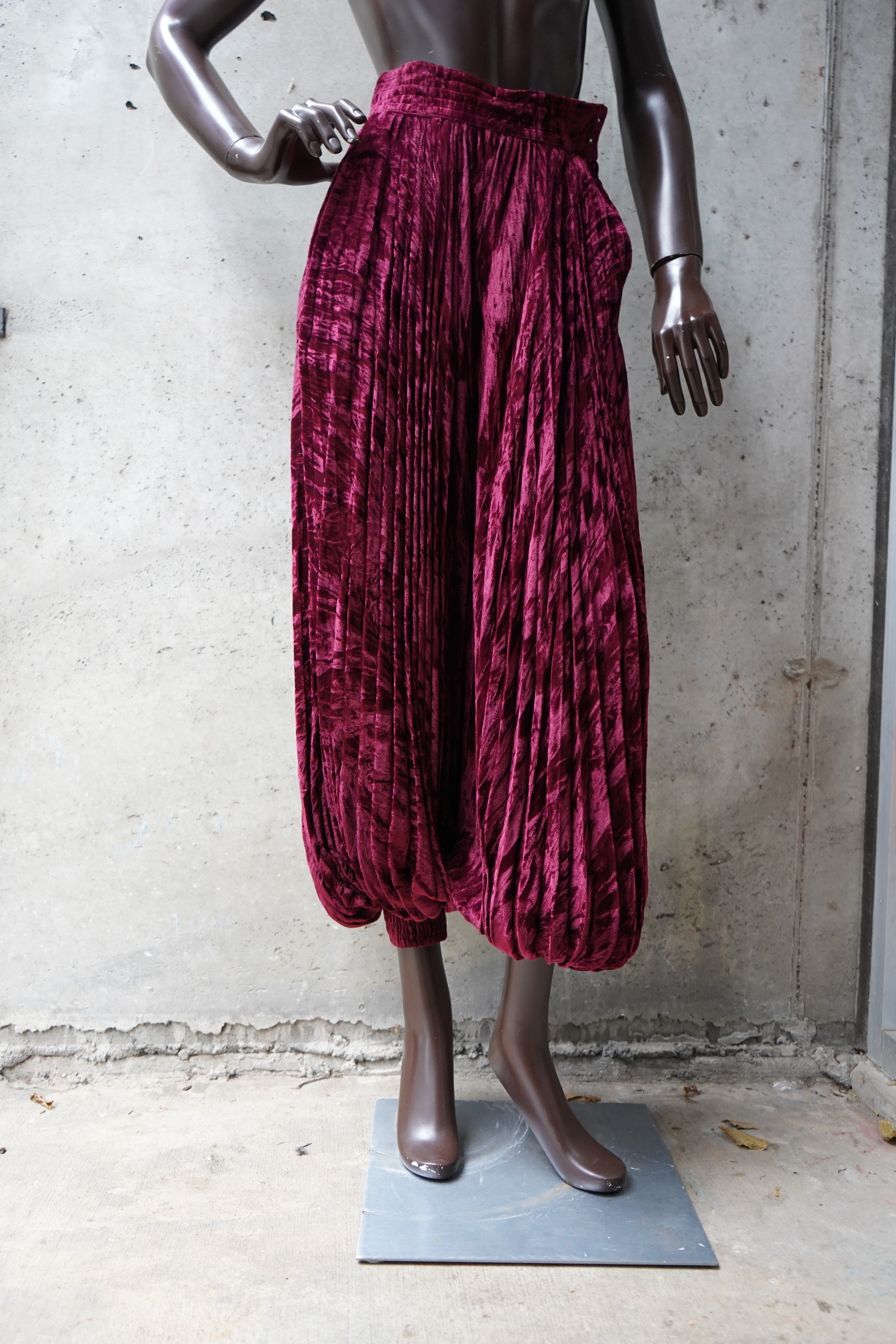 1960’s-1970’s Vintage Saint Laurent Velvet Harem Pants — image 3