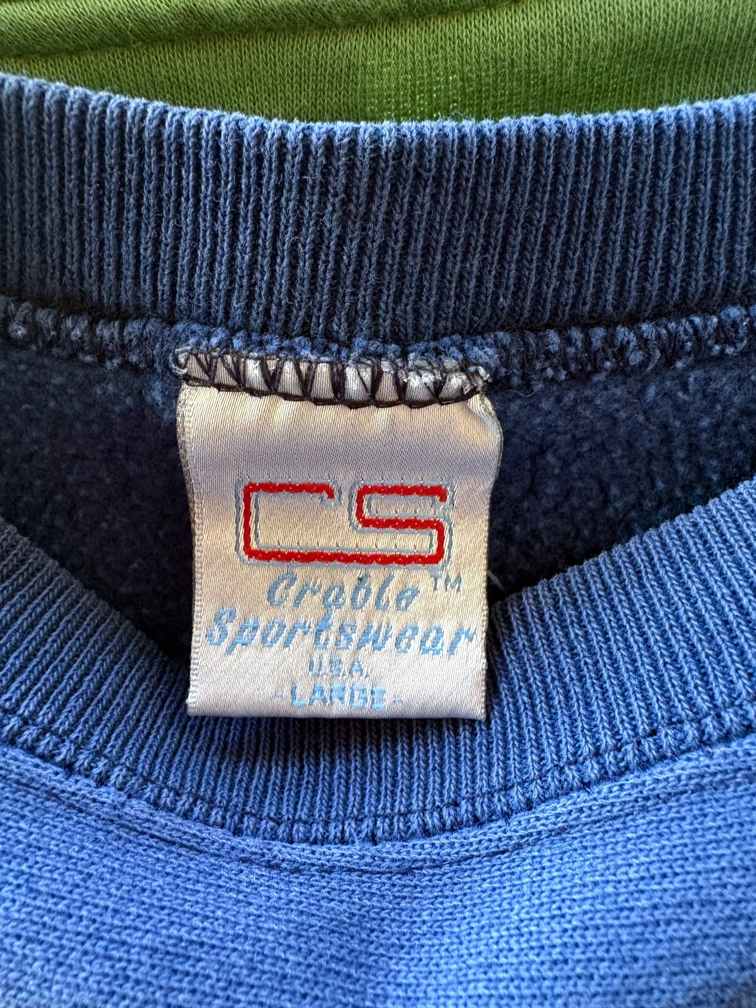 CS Y2K / early 2000s Blue Gordon college pullover, image 4