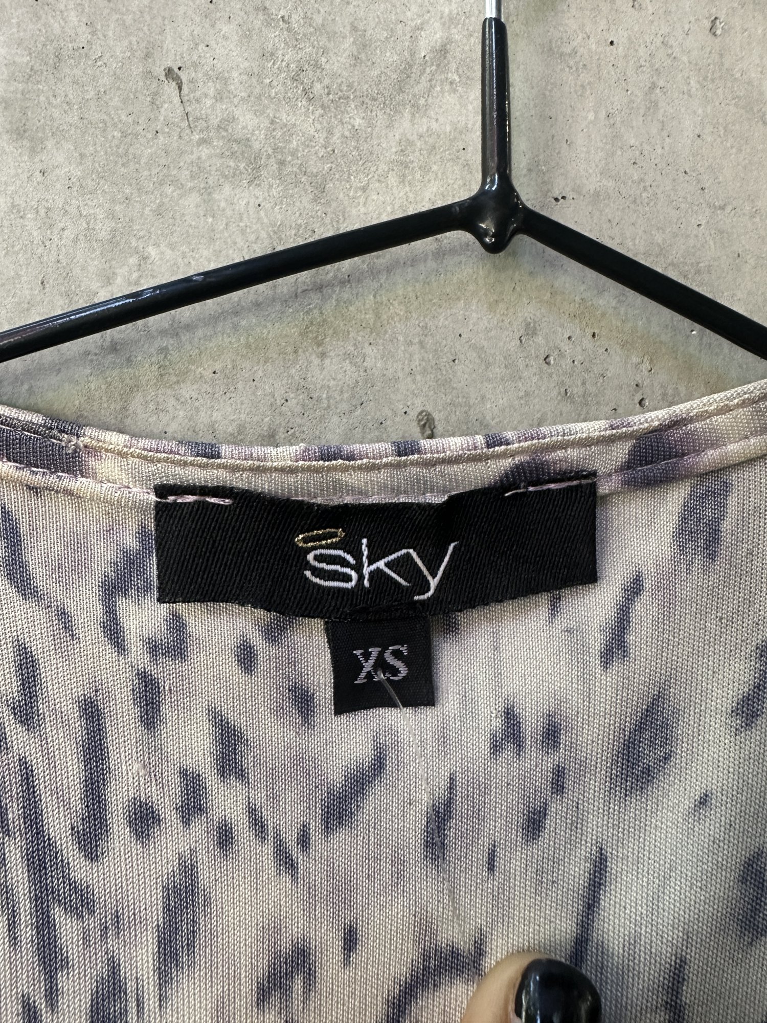 2000s Sky Leopard Print Plunge Top with Rhinestone Belt, image 4
