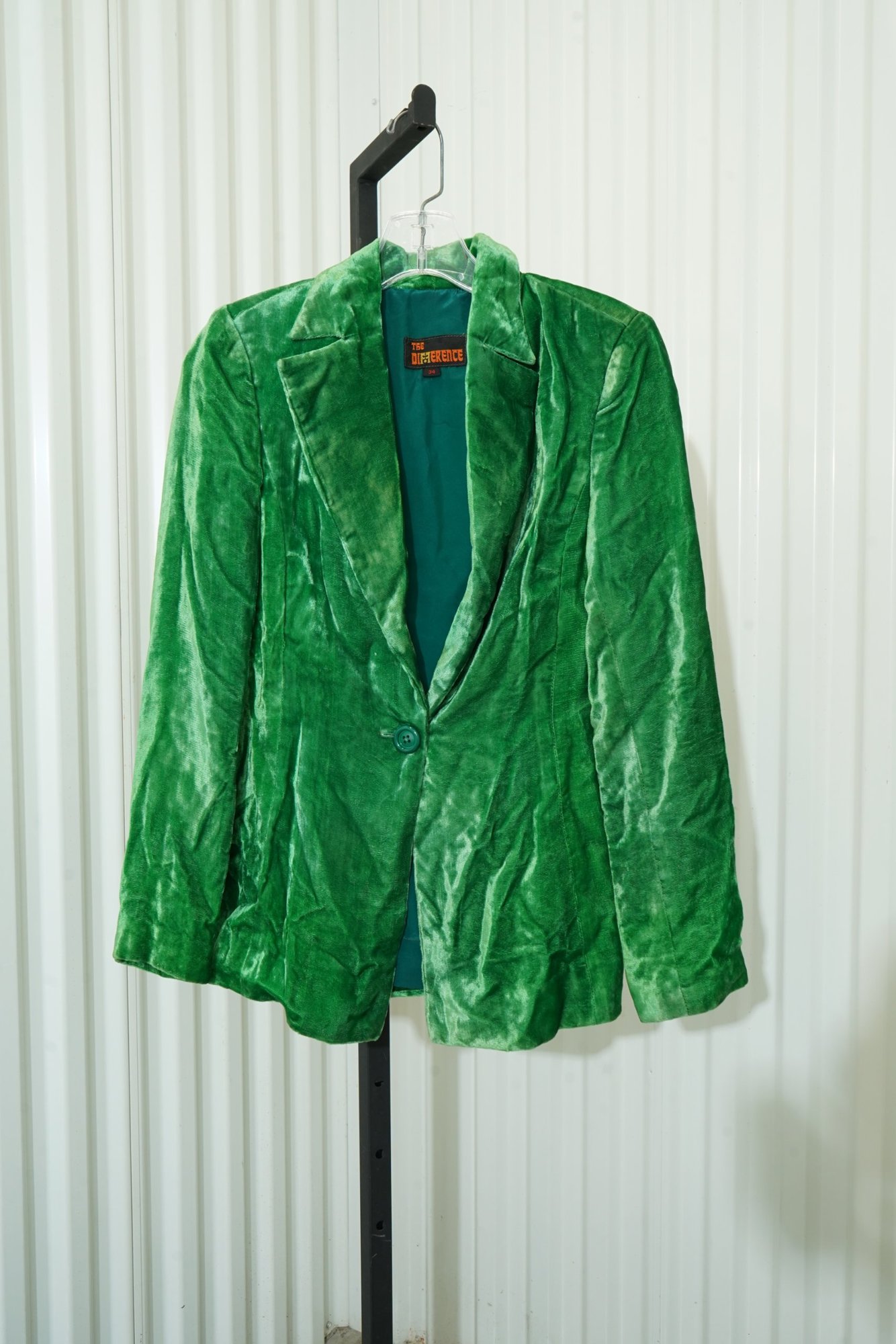 1970s The Difference Green Crushed Velvet Blazer, image 5