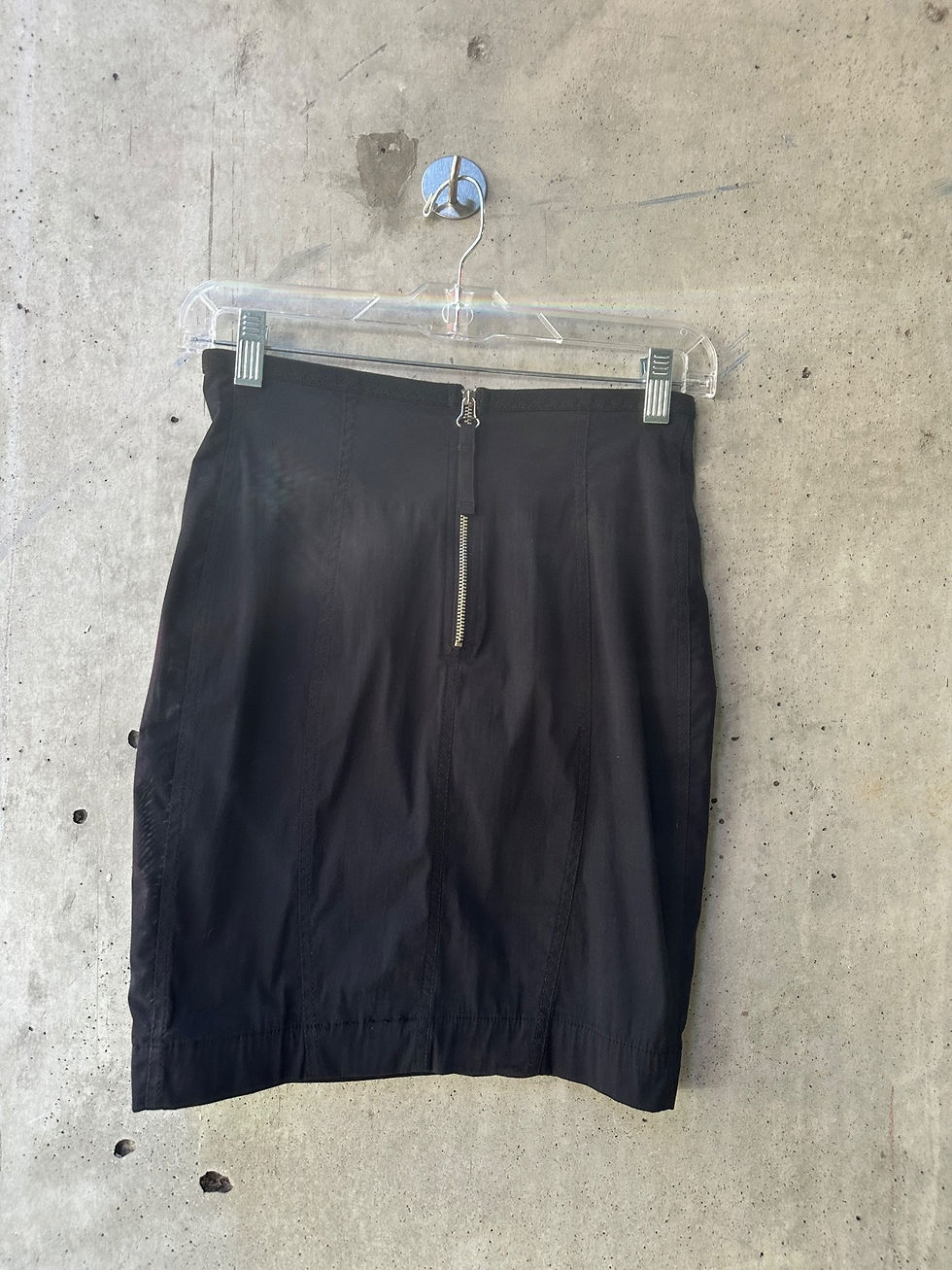 Thumbnail: 1990s-2000s Jean Paul Gaultier Textured Avant-Garde Mini Skirt
