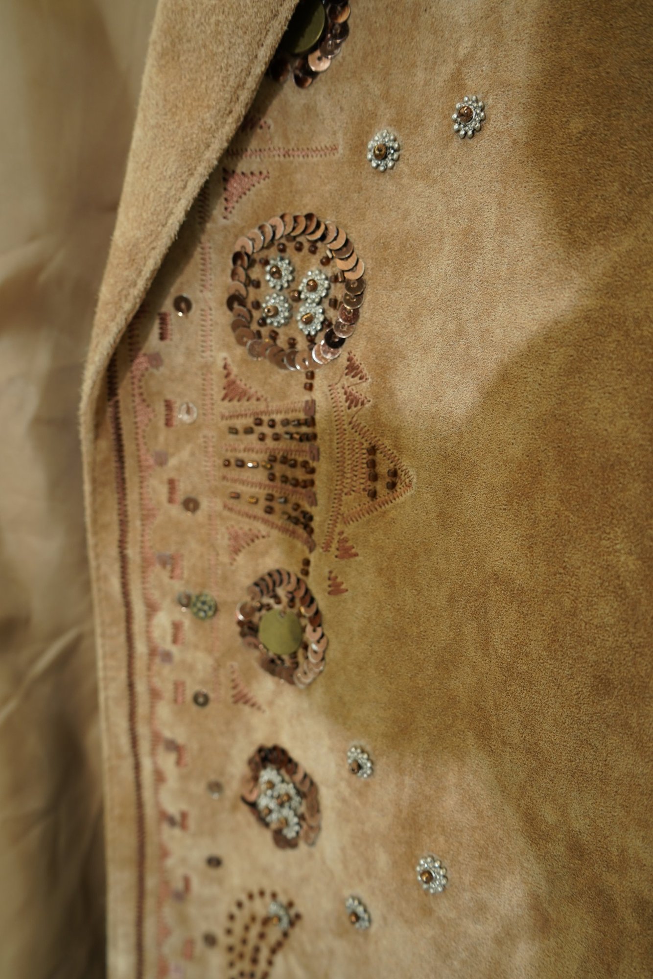 CHICO'S Vintage Suede Jacket with Button Details, image 3