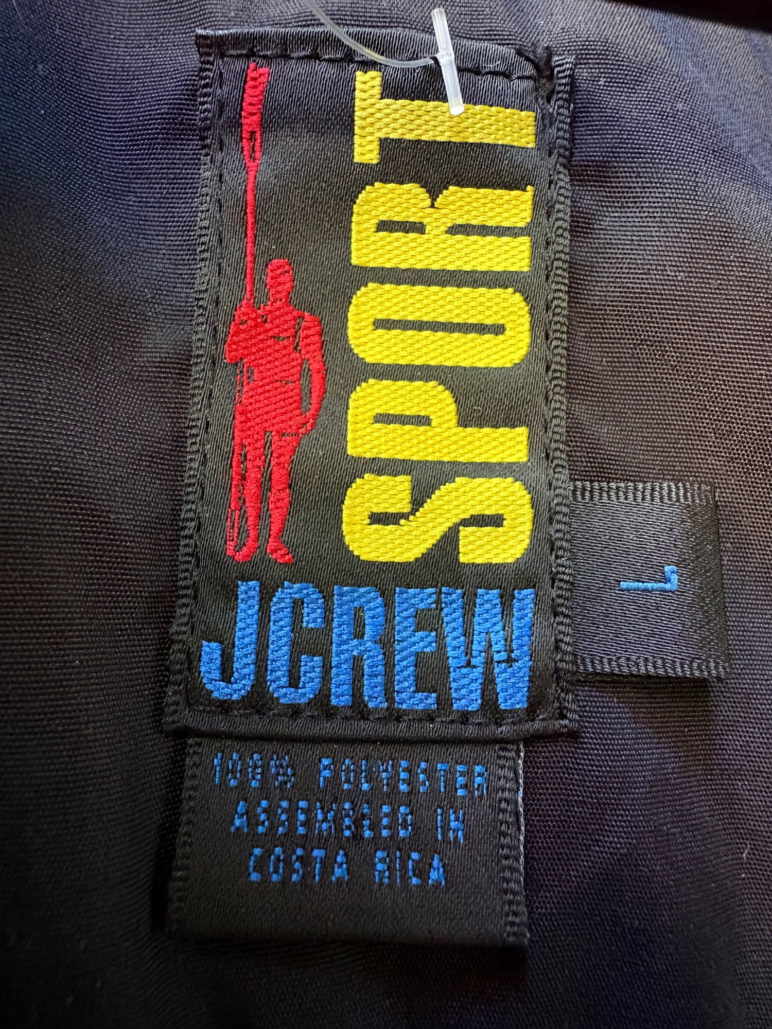 J crew 1990s blue fuzzy fleece zipup, image 4