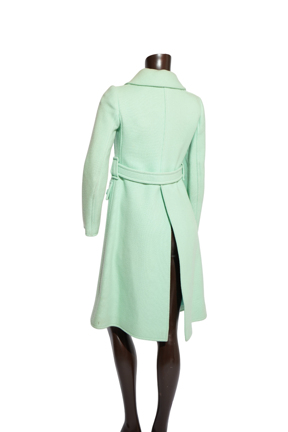 Courrèges Hyperbole Paris Mint Green Wool Belted Coat — image 3