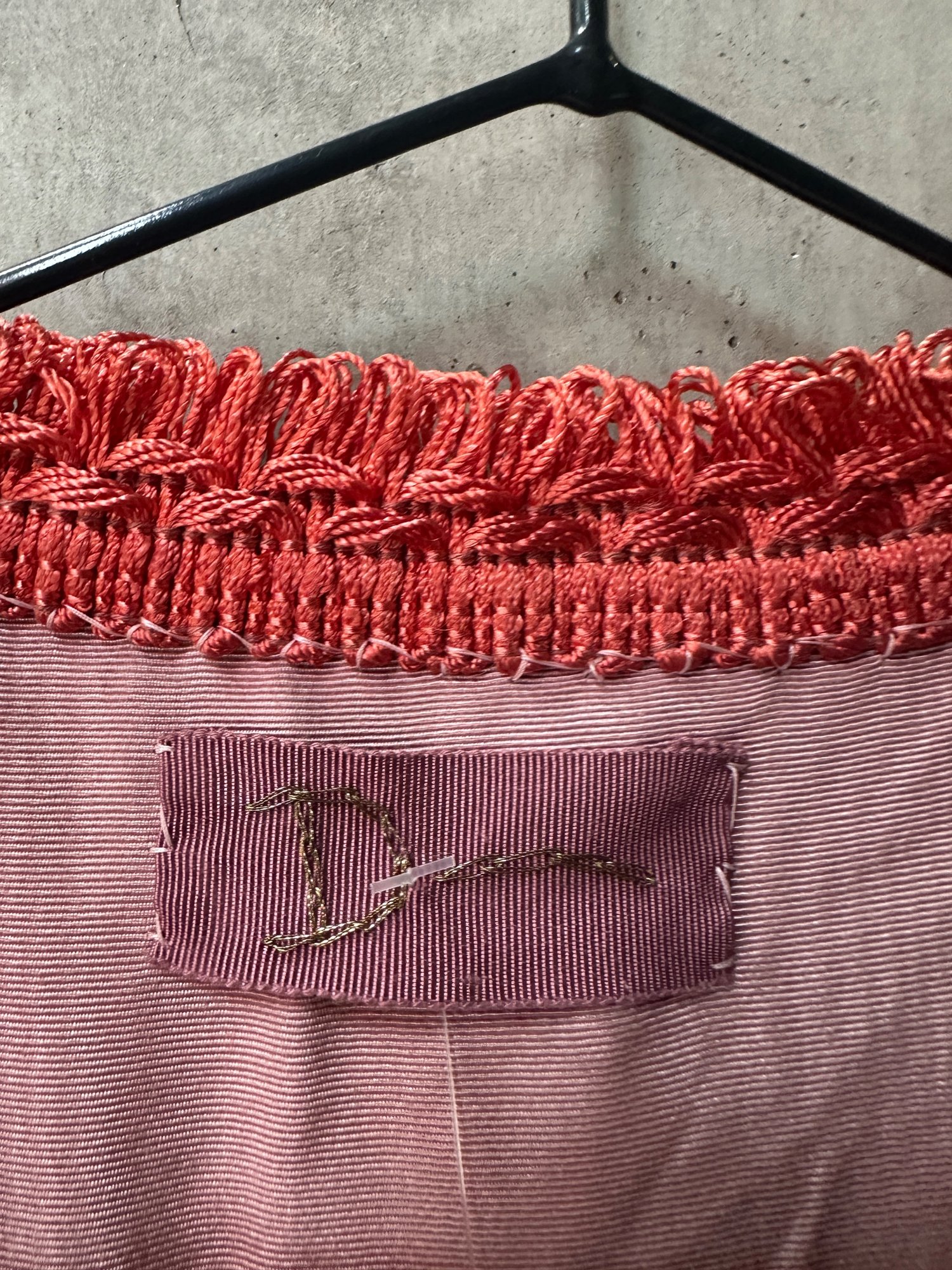 Fringe Trim Jacket with Embroidered Label, image 2