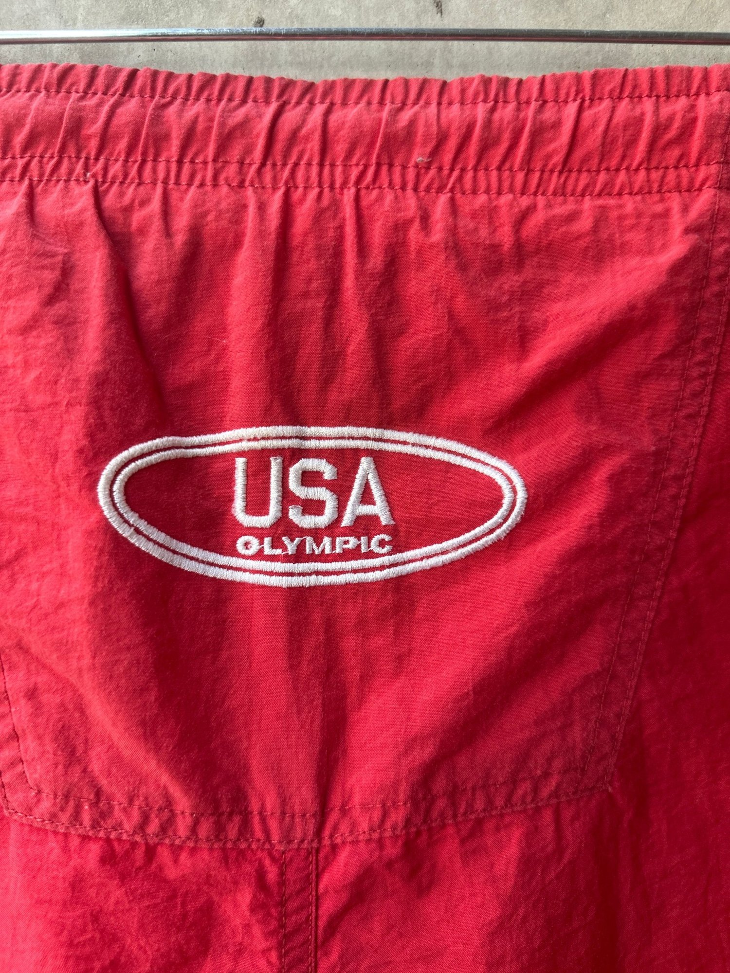 1990s US Olympics Red Short Swim Shorts, image 4