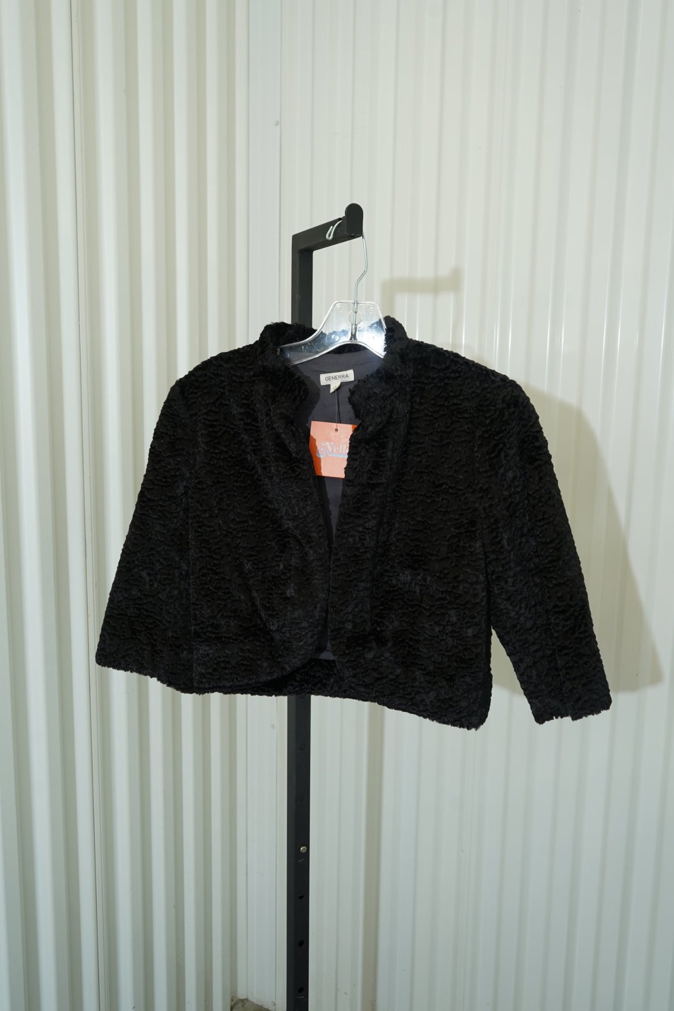 1980s-1990s Generra Vicose  faux fur persian- lamb style cropped jacket, image 3