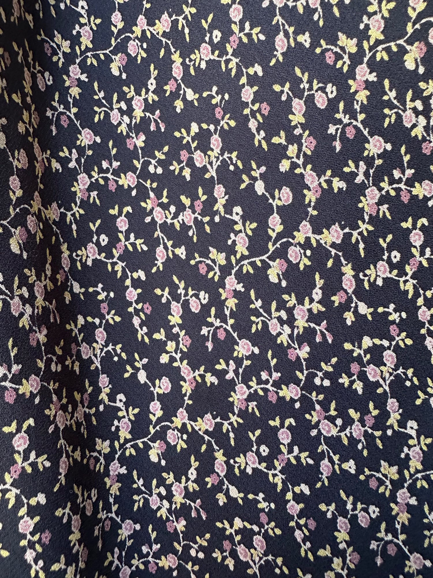 90s Lane Bryant Floral Print Ruffle Hem Midi Skirt, image 5
