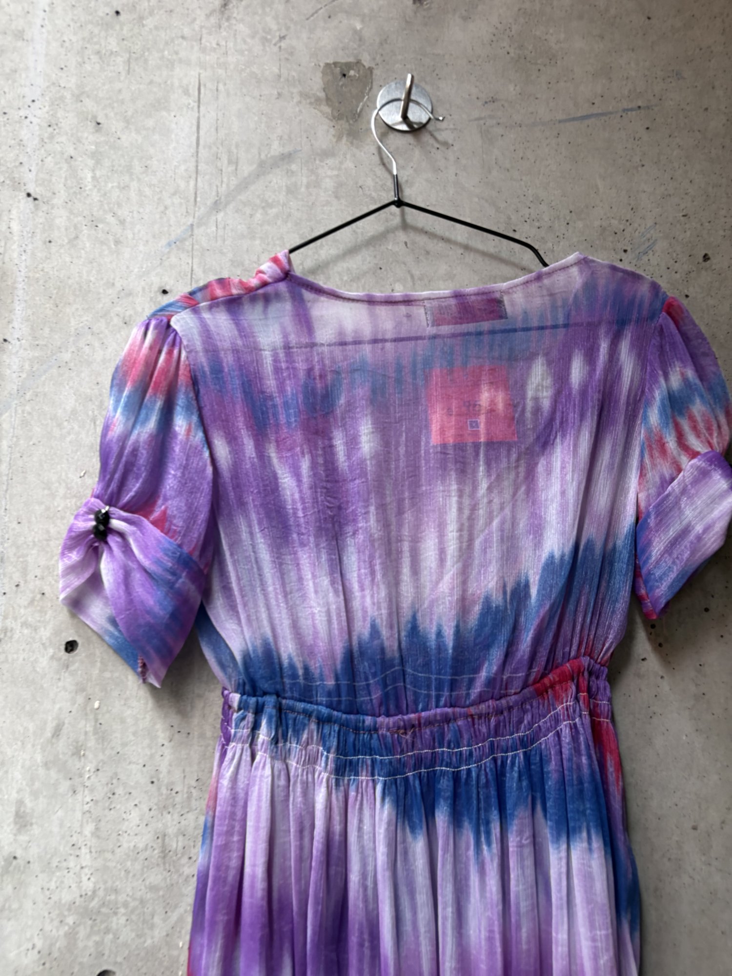 2000s De Rose Tie-Dye Wrap Dress, image 5