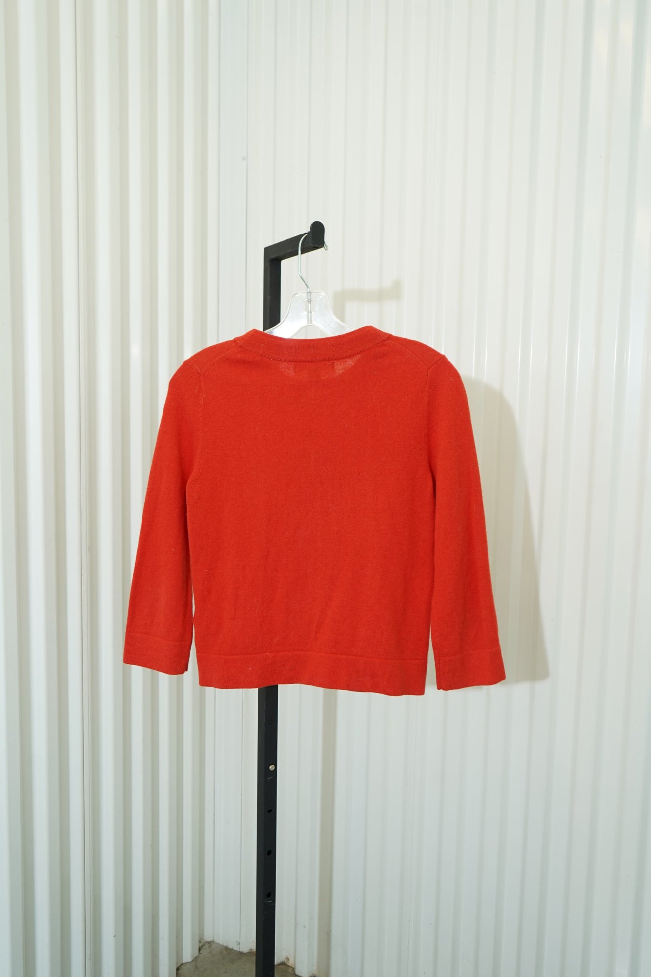 2000s-2010s Banana Republic Red Knit Cardigan Sweater, image 8